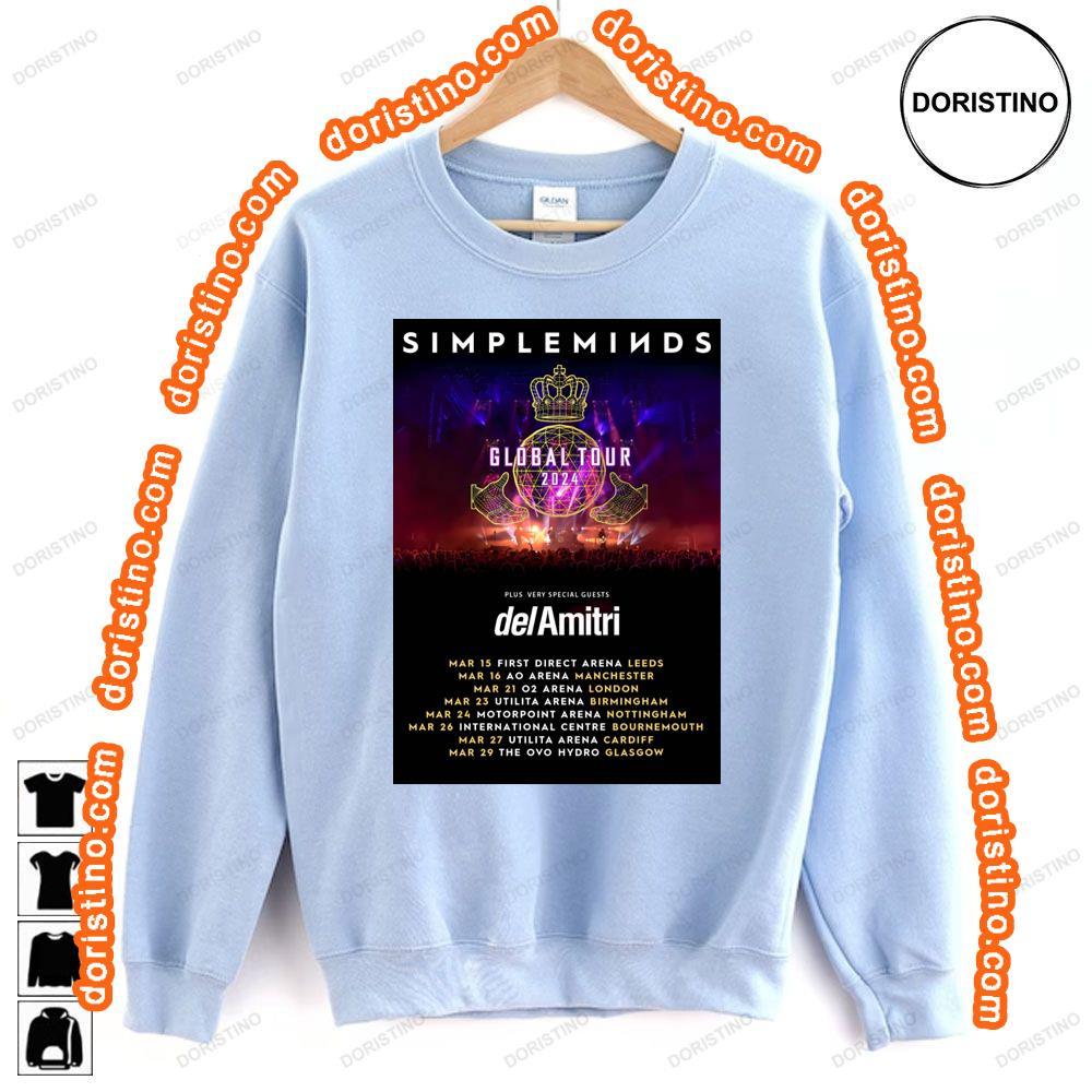 Simple Minds Global Tour 2024 Uk Tour Shirt Simple Minds Global Tour 2024 Uk Tour Shirt