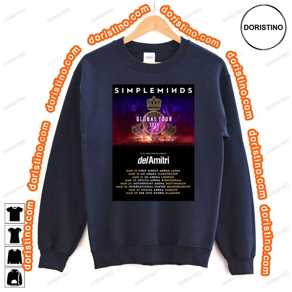 Simple Minds Global Tour 2024 Uk Tour Shirt Simple Minds Global Tour 2024 Uk Tour Shirt