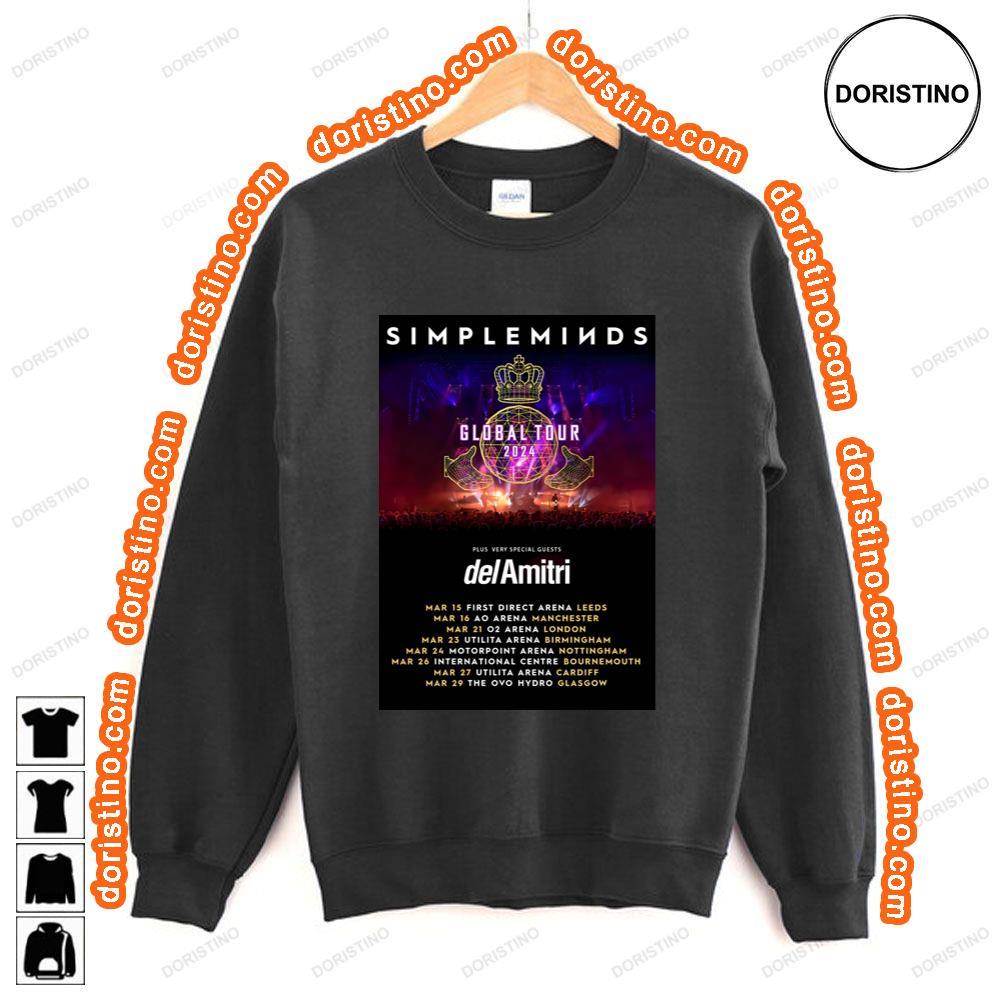 Simple Minds Global Tour 2024 Uk Tour Shirt Simple Minds Global Tour 2024 Uk Tour Shirt