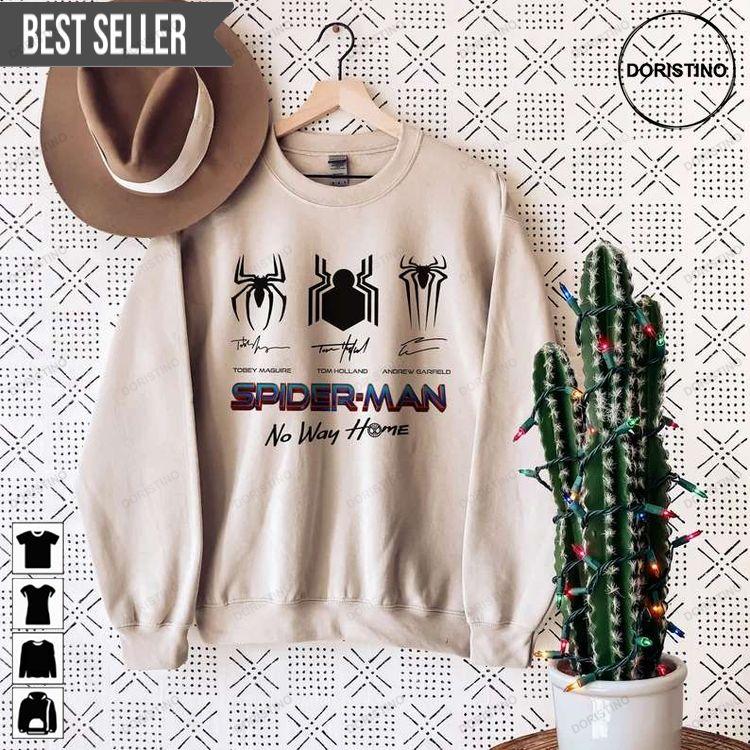 Spiderman No Way Home Signatures Shirt Spiderman No Way Home Signatures Shirt