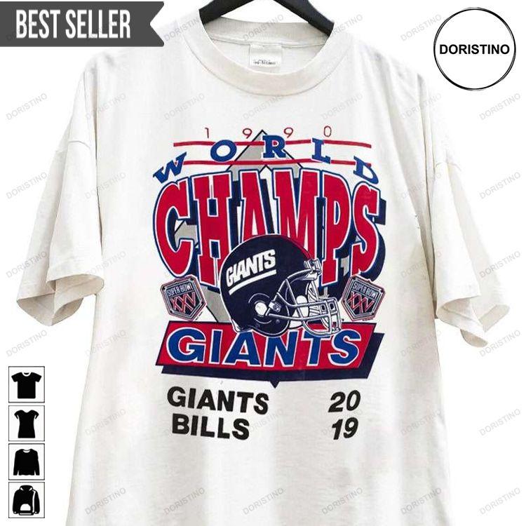 Super Bowl World Champions New York Giants 1990 Tshirt Super Bowl World Champions New York Giants 1990 Tshirt