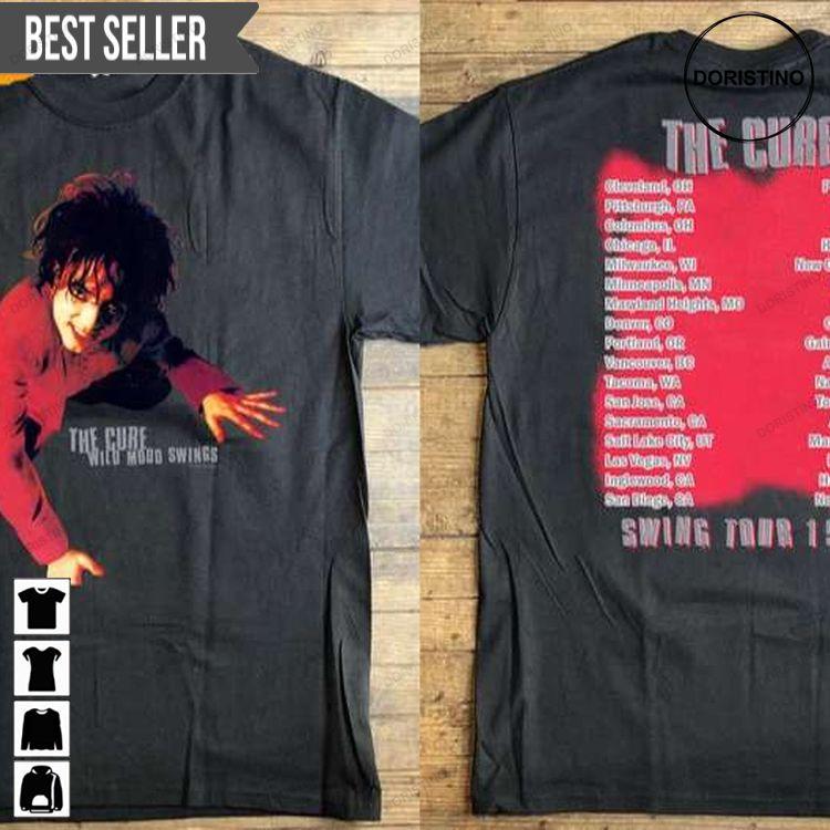 The Cure Wild Mood Swings 1996 Short-sleeve Awesome Shirt The Cure Wild Mood Swings 1996 Short-sleeve Awesome Shirt