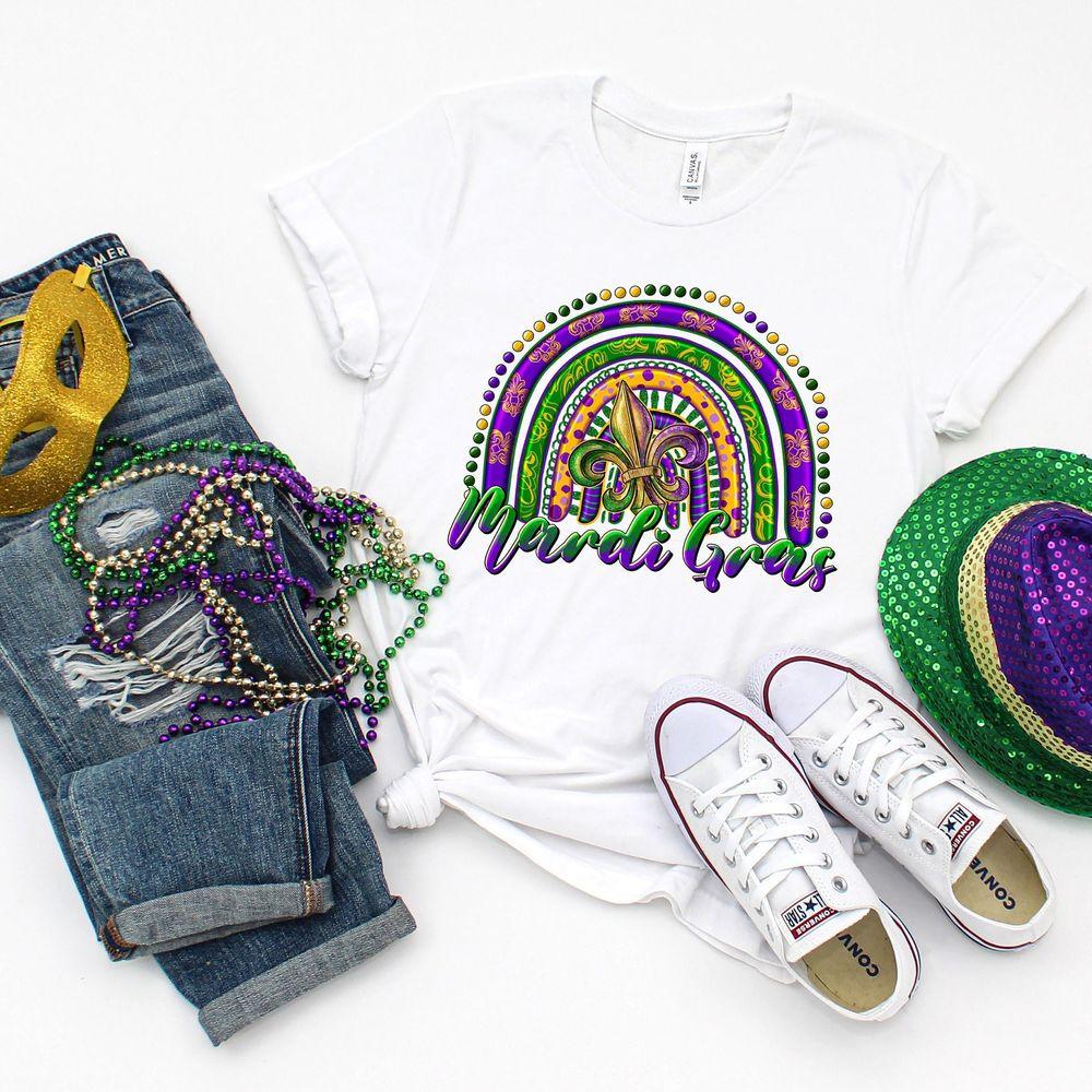 Mardi Gras Rainbow Saints 2 Shirt Mardi Gras Rainbow Saints 2 Shirt
