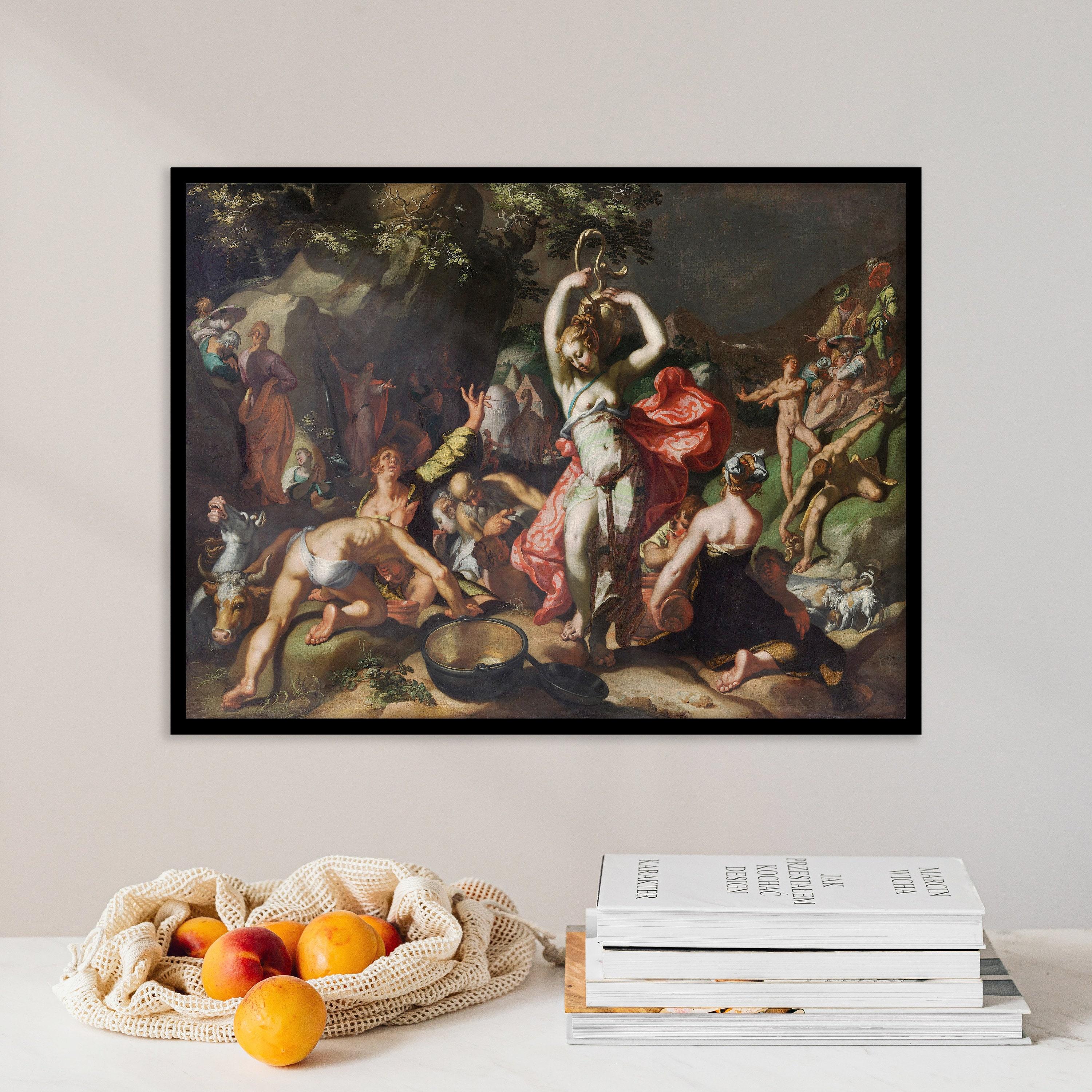 Abraham Bloemaert Moses Striking The Rock 1596 Landscape Awesome Poster (No Frame) Abraham Bloemaert Moses Striking The Rock 1596 Landscape Awesome Poster (No Frame)