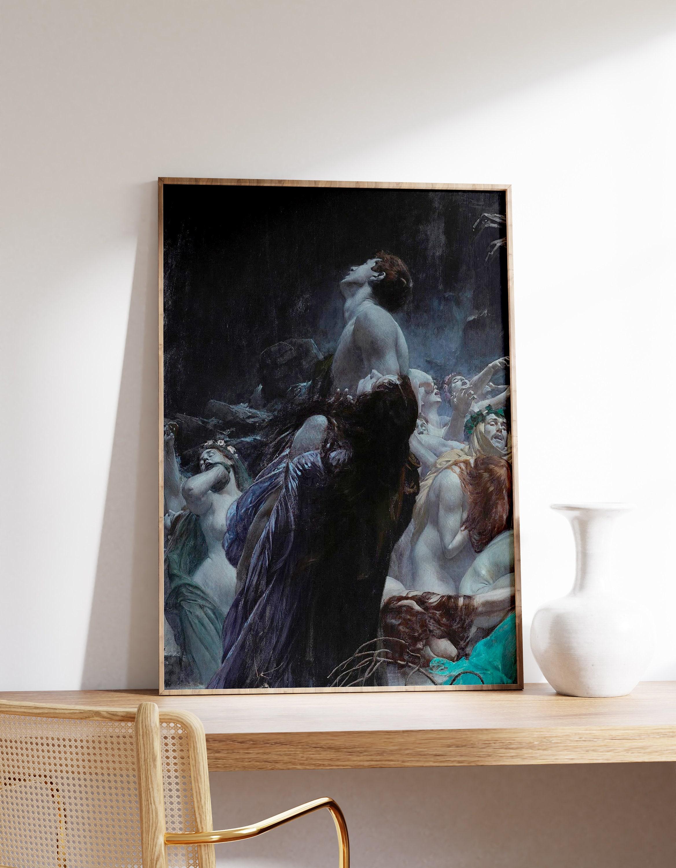 Acheron By Adolf Hiremy Hirschl Vintage Awesome Poster (No Frame) Acheron By Adolf Hiremy Hirschl Vintage Awesome Poster (No Frame)