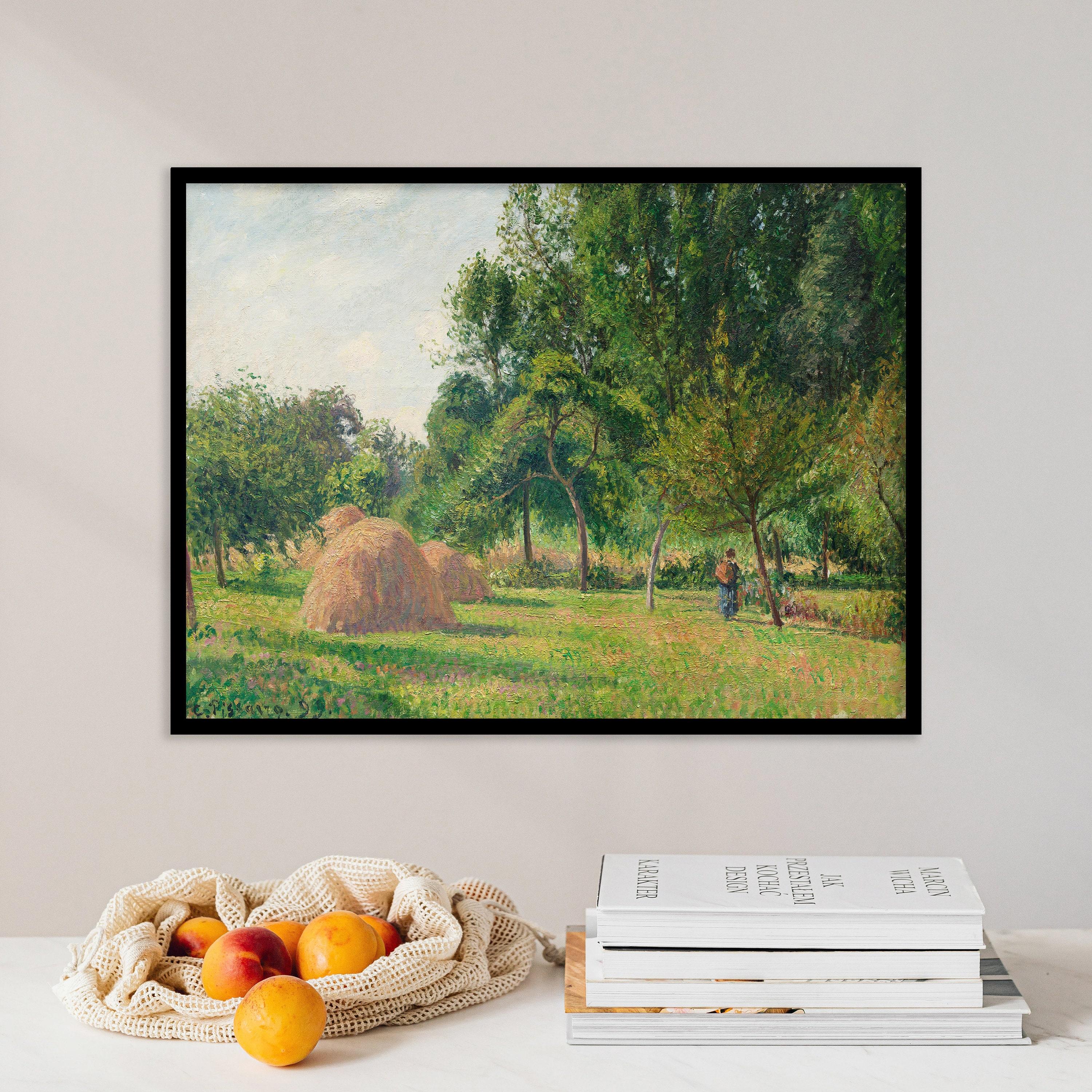 Camille Pissarro Haystacks Morning Ragny 1899 Landscape Trending Style Poster (No Frame) Camille Pissarro Haystacks Morning Ragny 1899 Landscape Trending Style Poster (No Frame)