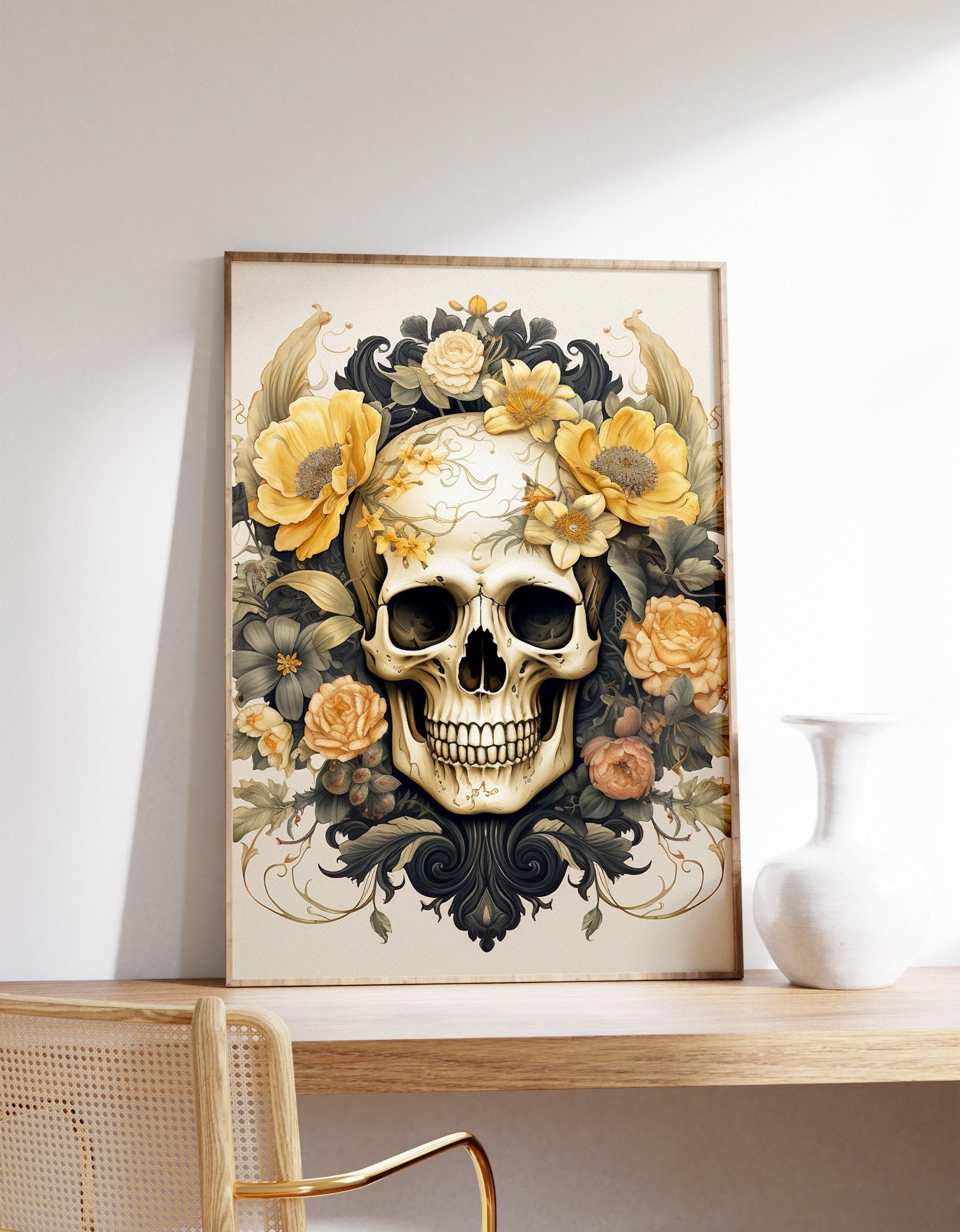 Floral Skull Cottagecore Limited Edition Posters (No Frame) Floral Skull Cottagecore Limited Edition Posters (No Frame)