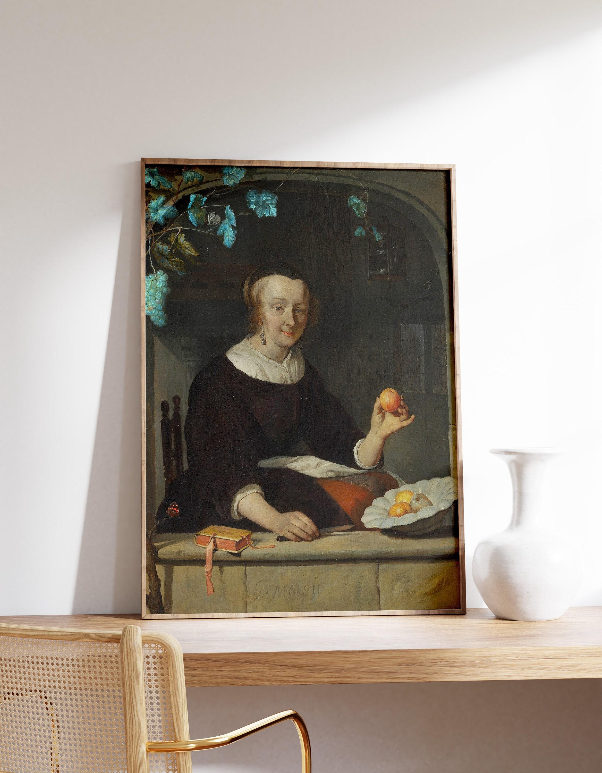 Gabril Metsu A Woman Seated At A Window 1660 Vintage Trending Style Poster (No Frame) Gabril Metsu A Woman Seated At A Window 1660 Vintage Trending Style Poster (No Frame)
