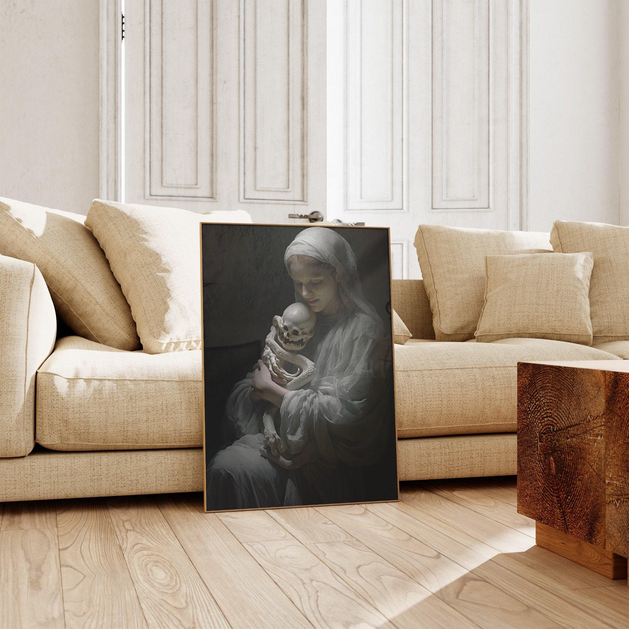 Ghost With Snake Snake Oil Trending Style Poster (No Frame) Ghost With Snake Snake Oil Trending Style Poster (No Frame)