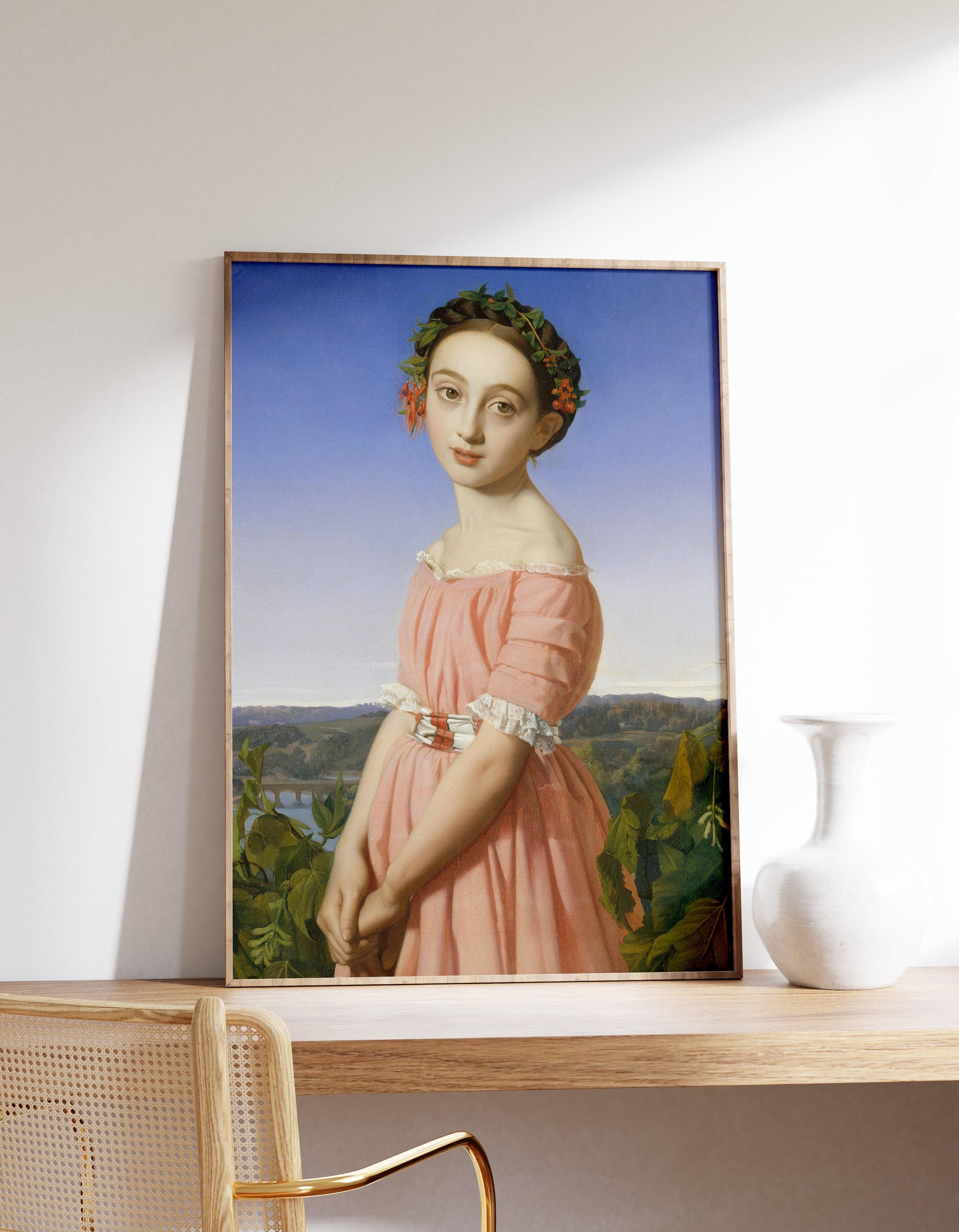 Henri Lehmann Faustine Lo 1842 Vintage Awesome Poster (No Frame) Henri Lehmann Faustine Lo 1842 Vintage Awesome Poster (No Frame)