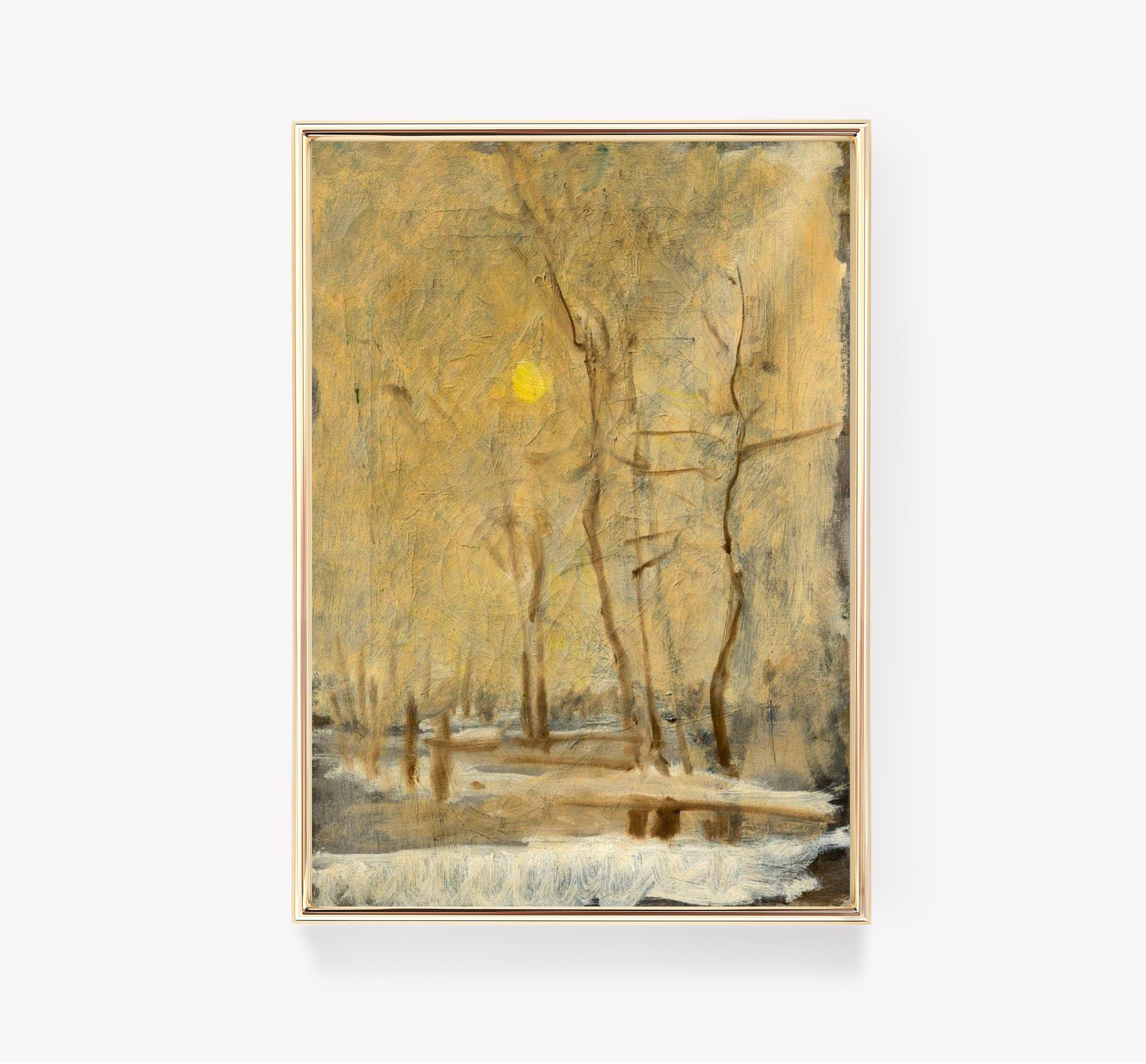 Isaac Levitan Winter Landscape Study Trending Style Poster (No Frame) Isaac Levitan Winter Landscape Study Trending Style Poster (No Frame)