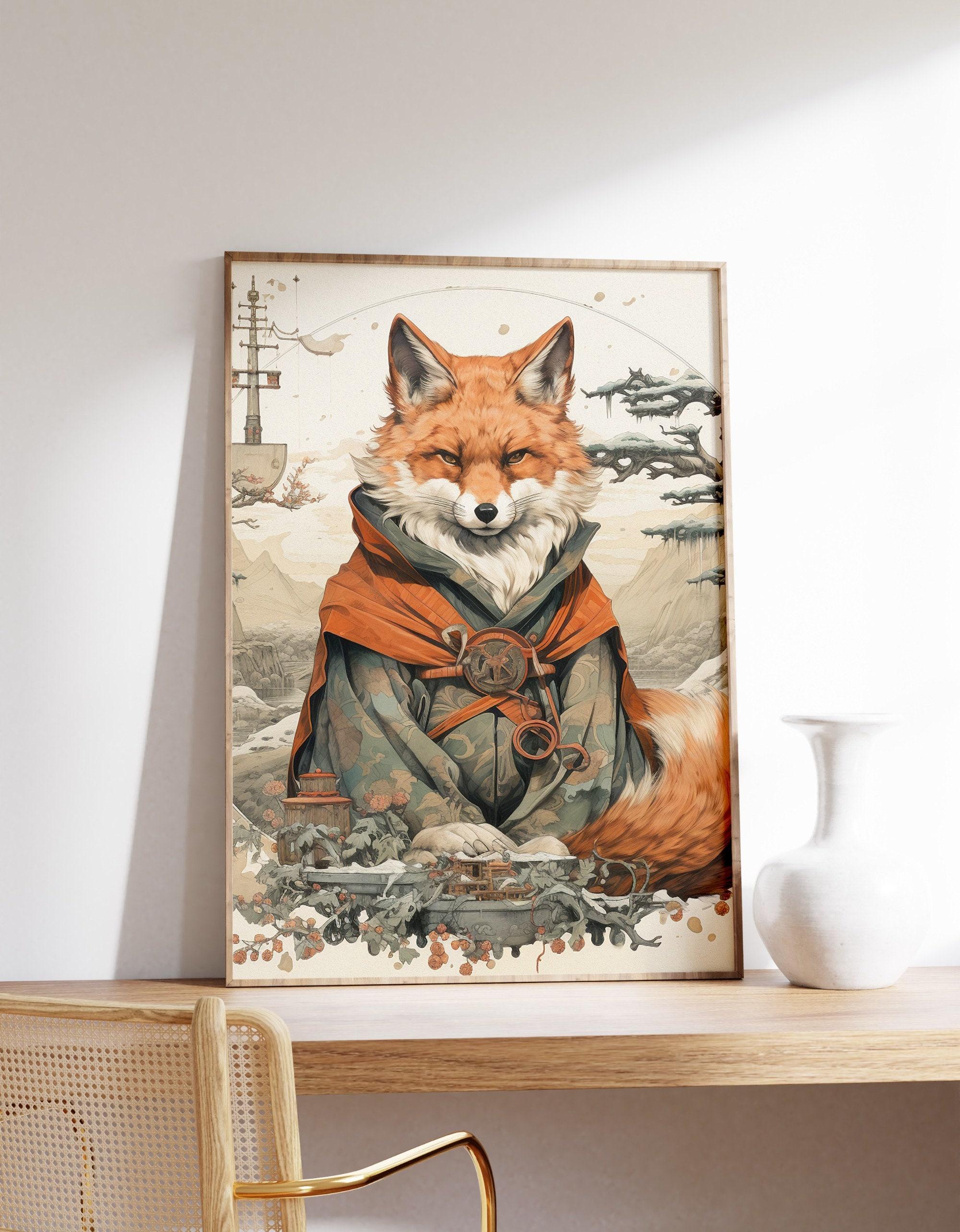 Japanese Fat Fox Trending Style Poster (No Frame) Japanese Fat Fox Trending Style Poster (No Frame)