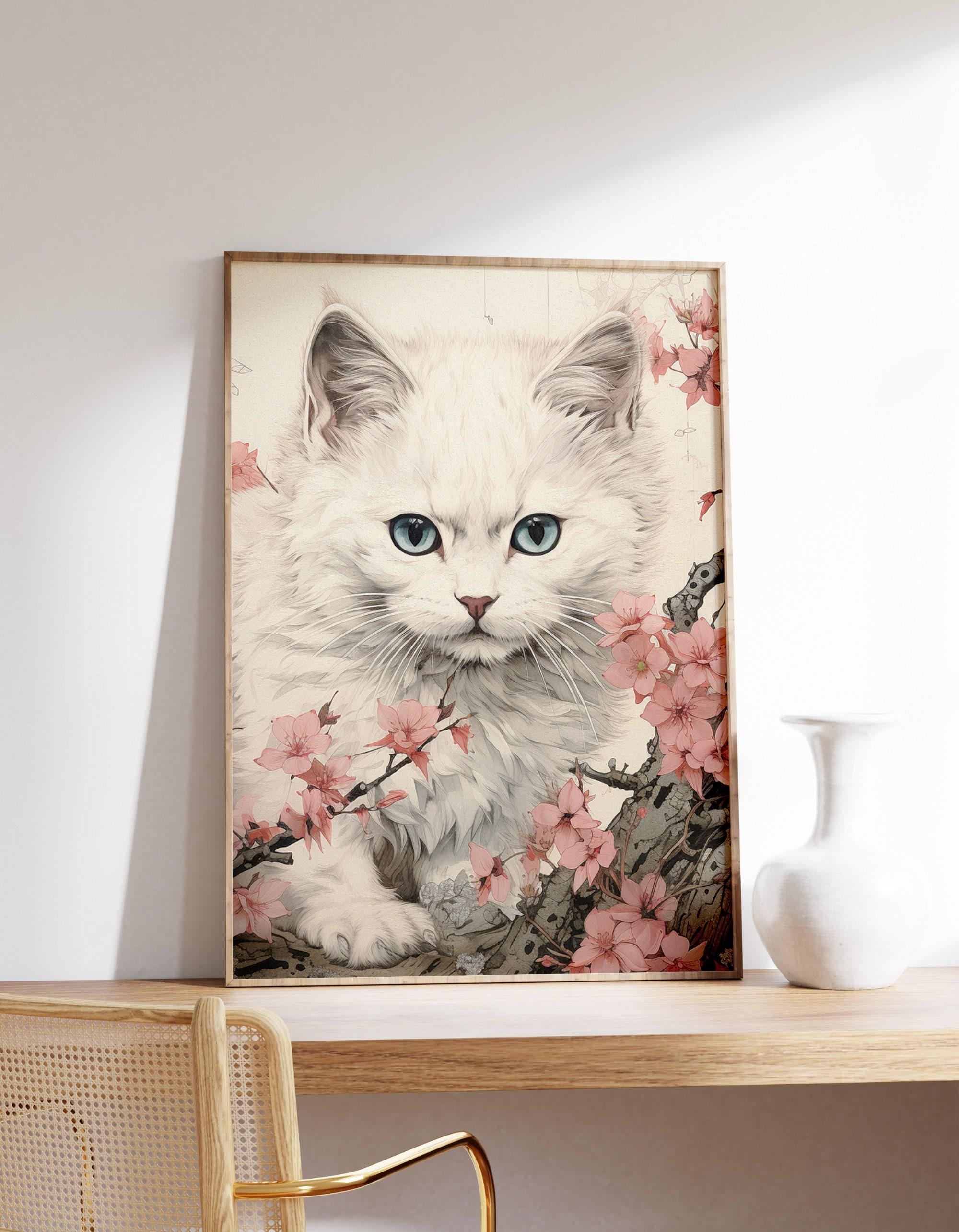 Japanese White Kitten 2 Awesome Poster (No Frame) Japanese White Kitten 2 Awesome Poster (No Frame)