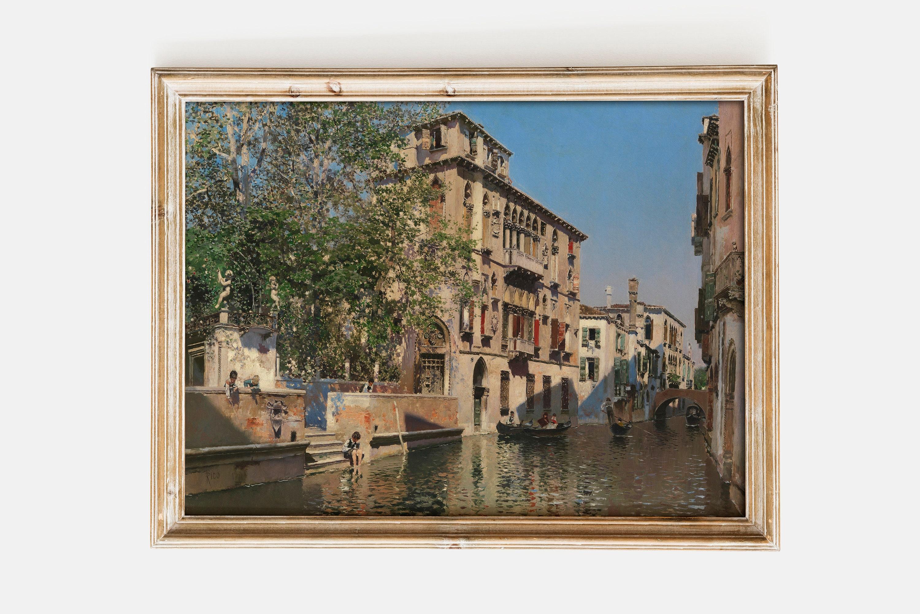 Martin Rico Y Ortega A Canal In Venice 1879 City Landscape Trending Style Poster (No Frame) Martin Rico Y Ortega A Canal In Venice 1879 City Landscape Trending Style Poster (No Frame)