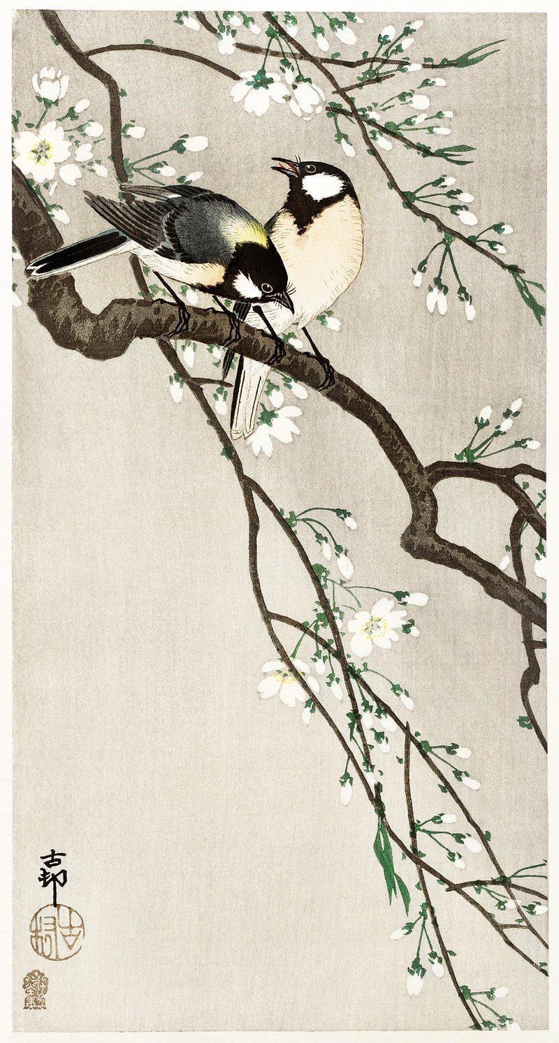 Ohara Koson Birds Trending Style Poster (No Frame) Ohara Koson Birds Trending Style Poster (No Frame)