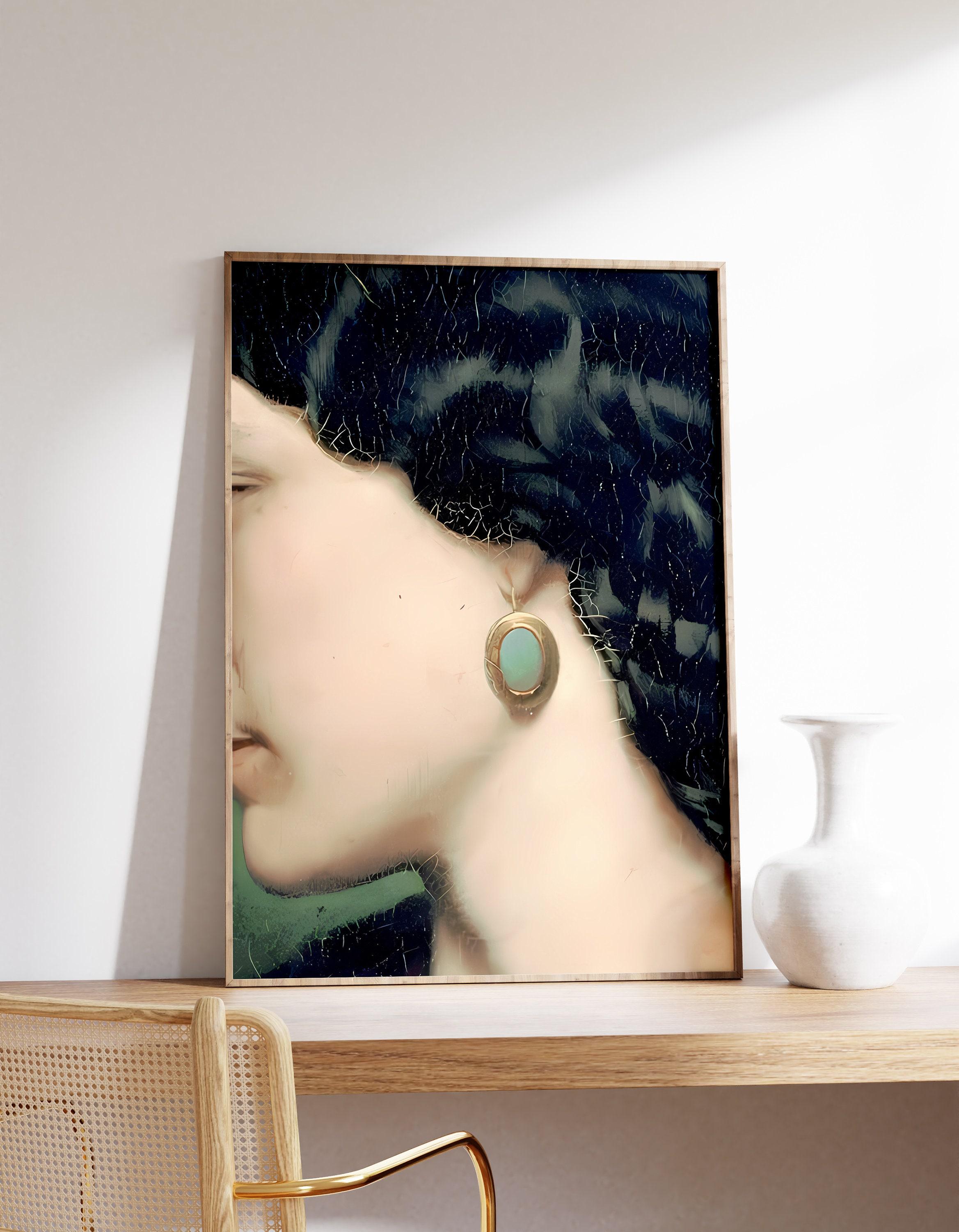 Painting Details Of Earrings Dark Academia Detailed Limited Edition Posters (No Frame)