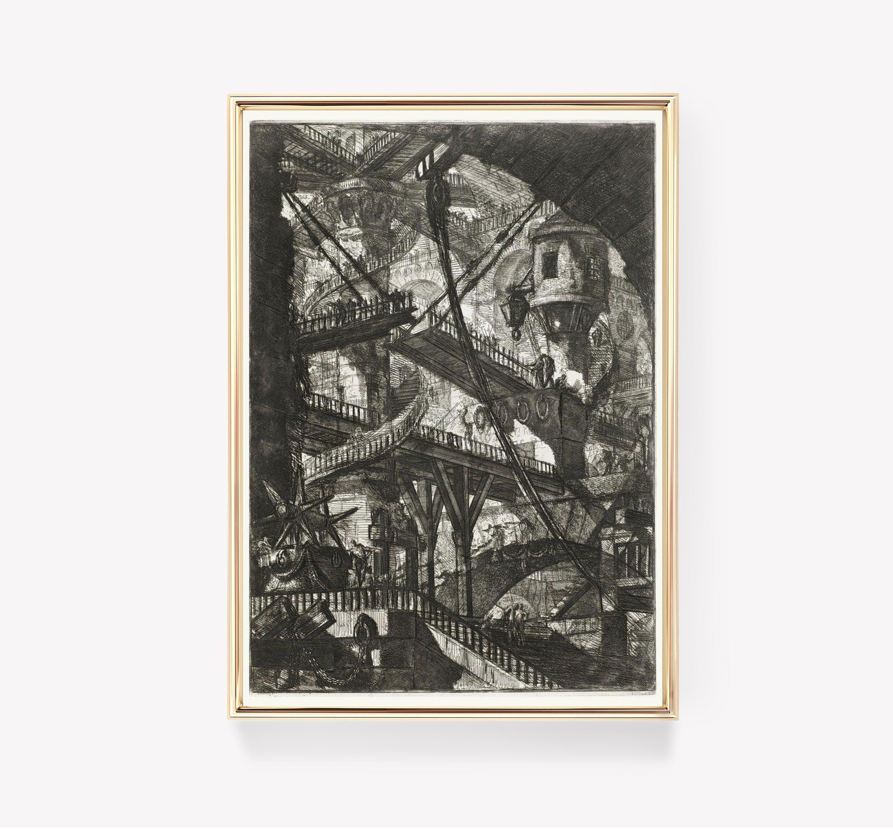 Piranesi Imaginary Prisons Architectural Fantasy Awesome Poster (No Frame) Piranesi Imaginary Prisons Architectural Fantasy Awesome Poster (No Frame)