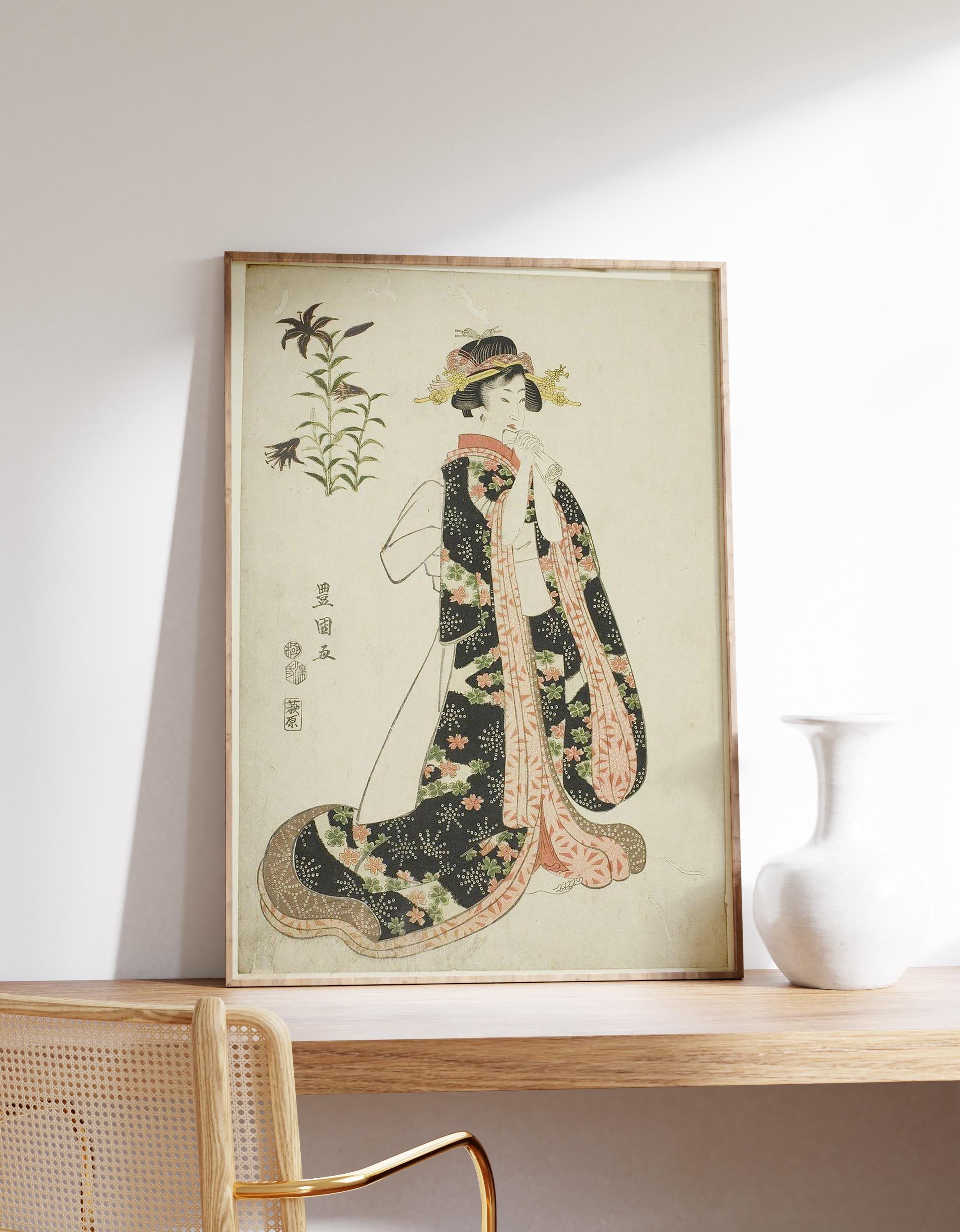 Vintage Geisha Art Japanese Kimono Trending Style Poster (No Frame) Vintage Geisha Art Japanese Kimono Trending Style Poster (No Frame)
