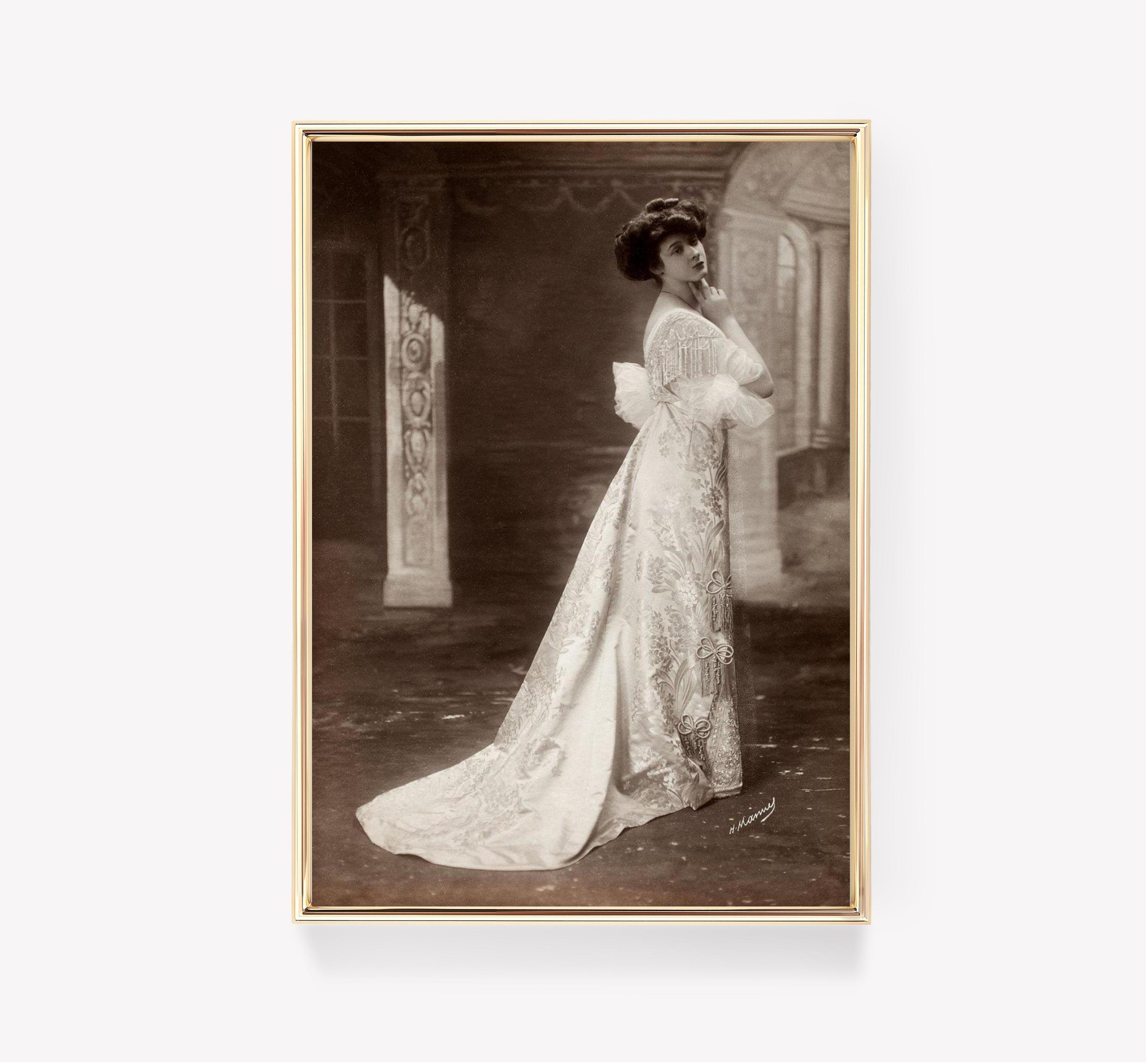 Young Woman Portrait Elegant Dress Awesome Poster (No Frame) Young Woman Portrait Elegant Dress Awesome Poster (No Frame)