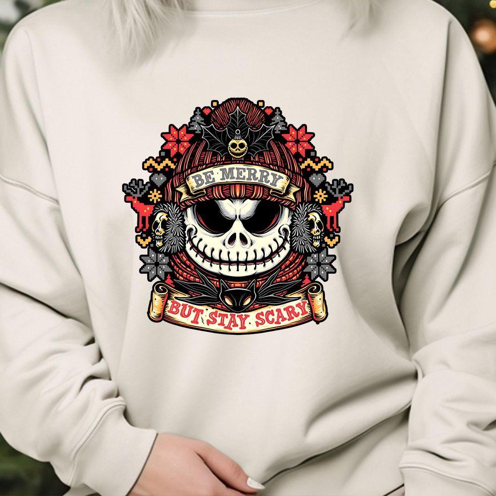 Be Merry Stay Scary Jack Skellington Tshirt