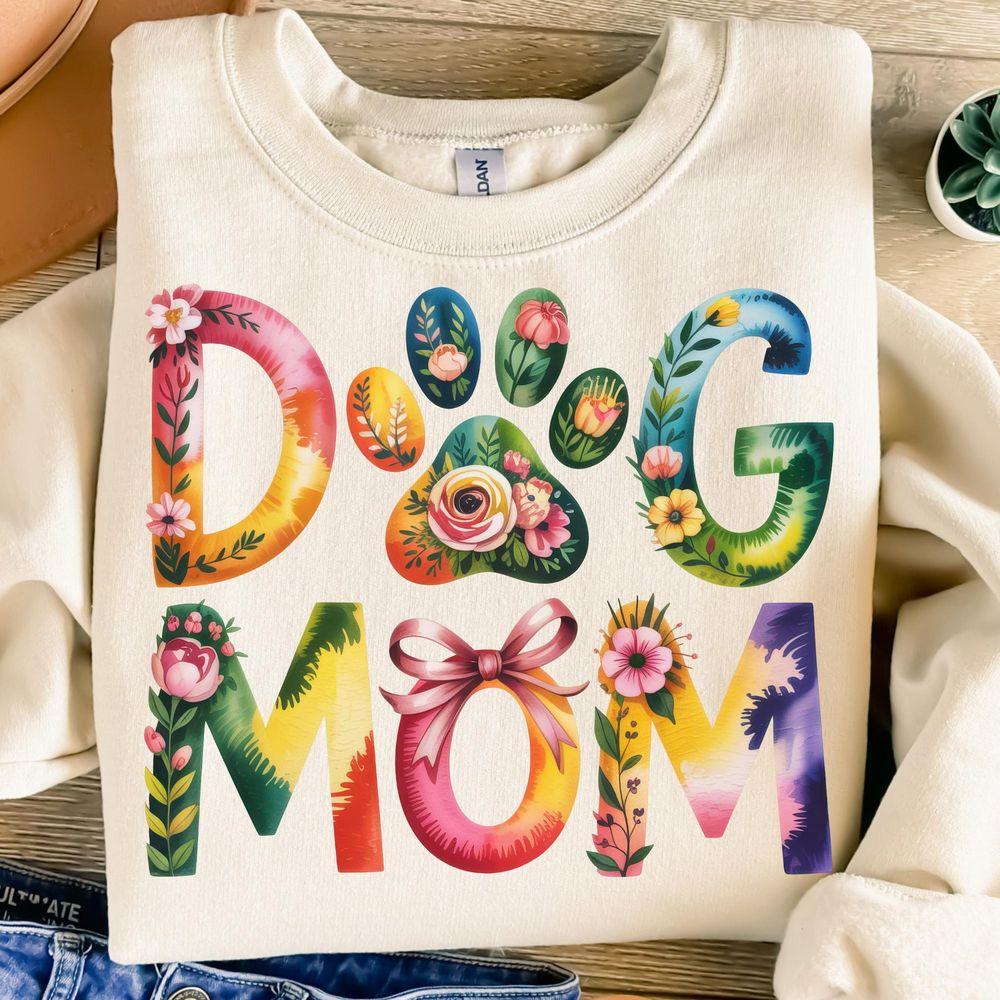 Colorful Dog Mom Shirt