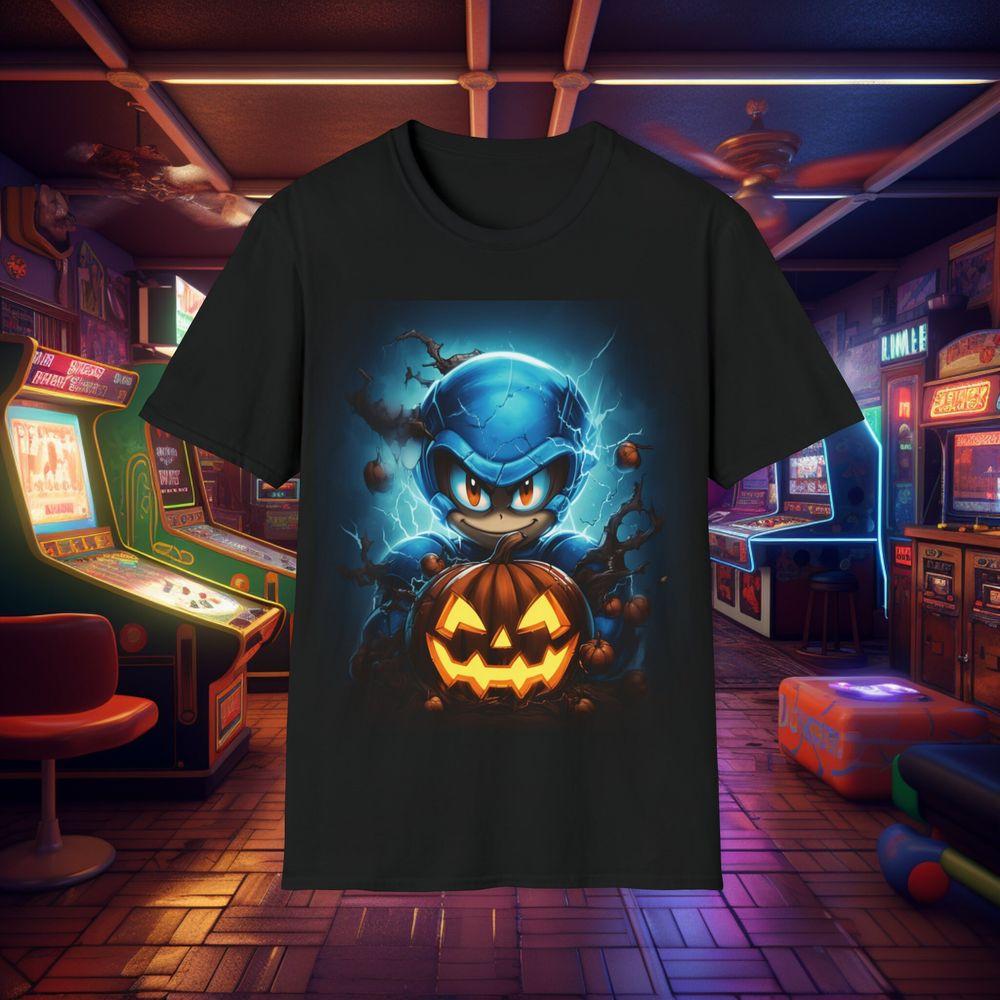 Halloween Of Mega Man The Blue Bomber Halloween Shirt