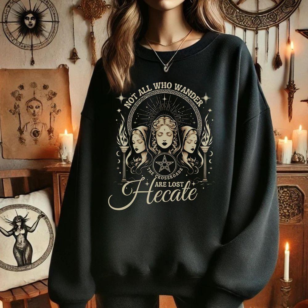 Hecate Divine Feminine Greek Mythology Hekate Hecate Moon Goddess Olympian Gods Medusa Light Academia Awesome Shirt