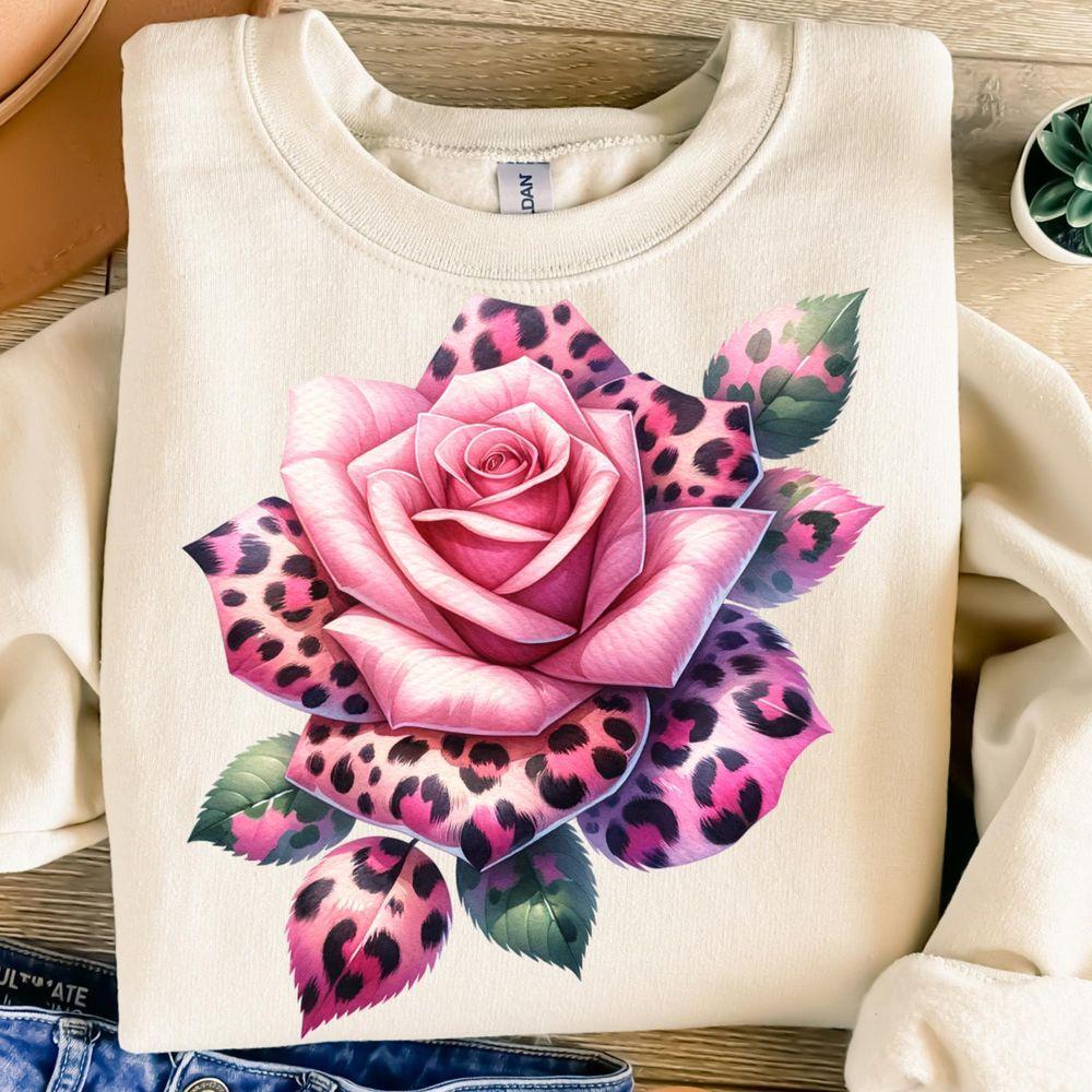 Leopard Rose Awesome Shirt