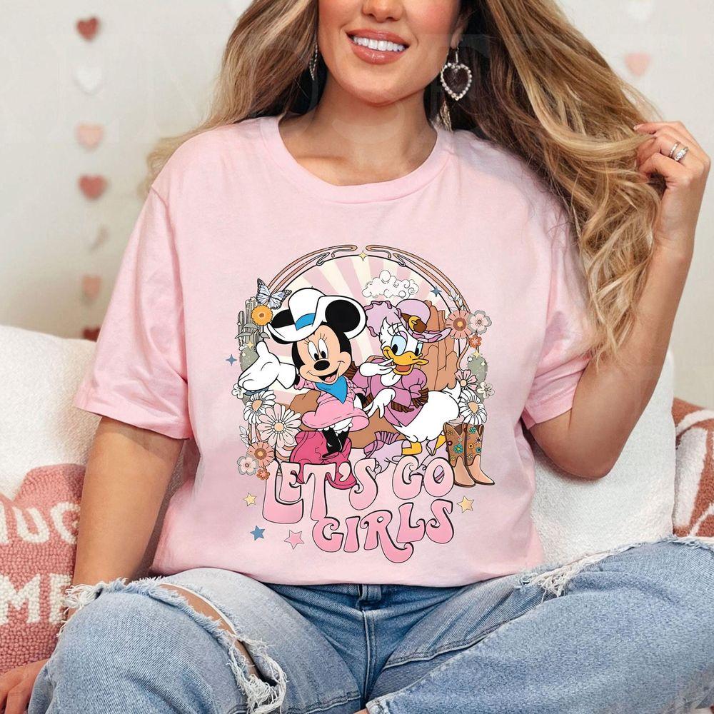 Retro Minnie And Daisy Cowgirls Awesome Shirt