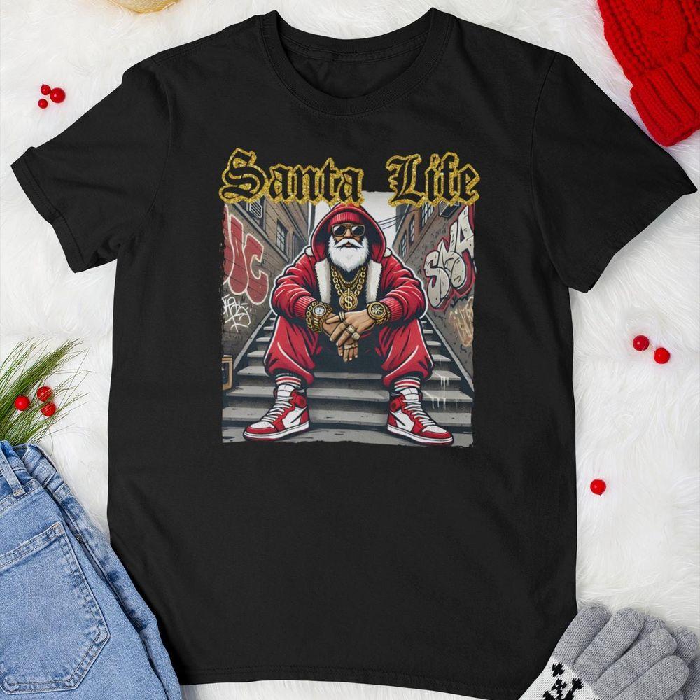 Santa Life Christmas Vintage 2 Awesome Shirt