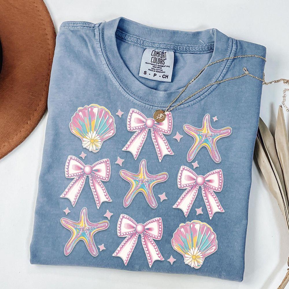 Summer Clam Coquettevibes Pink Clam Summer Beach 2 Tshirt