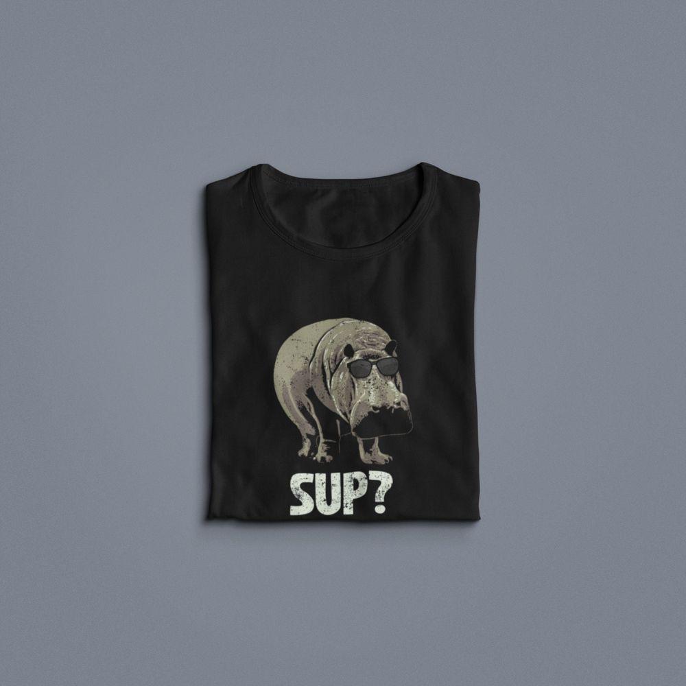 Sup Hippo Hippocritical Funny Graphic Shirt