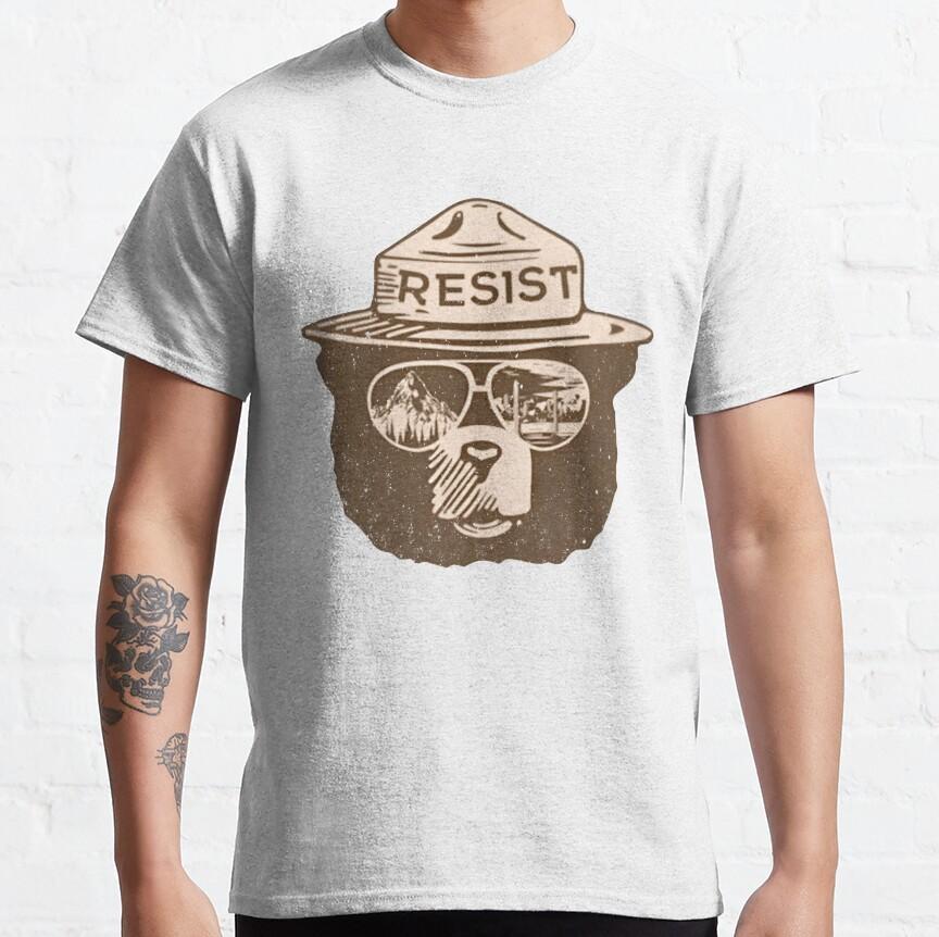 Us Alt National Park Service - Bear Protect Our National Parks Tshirt