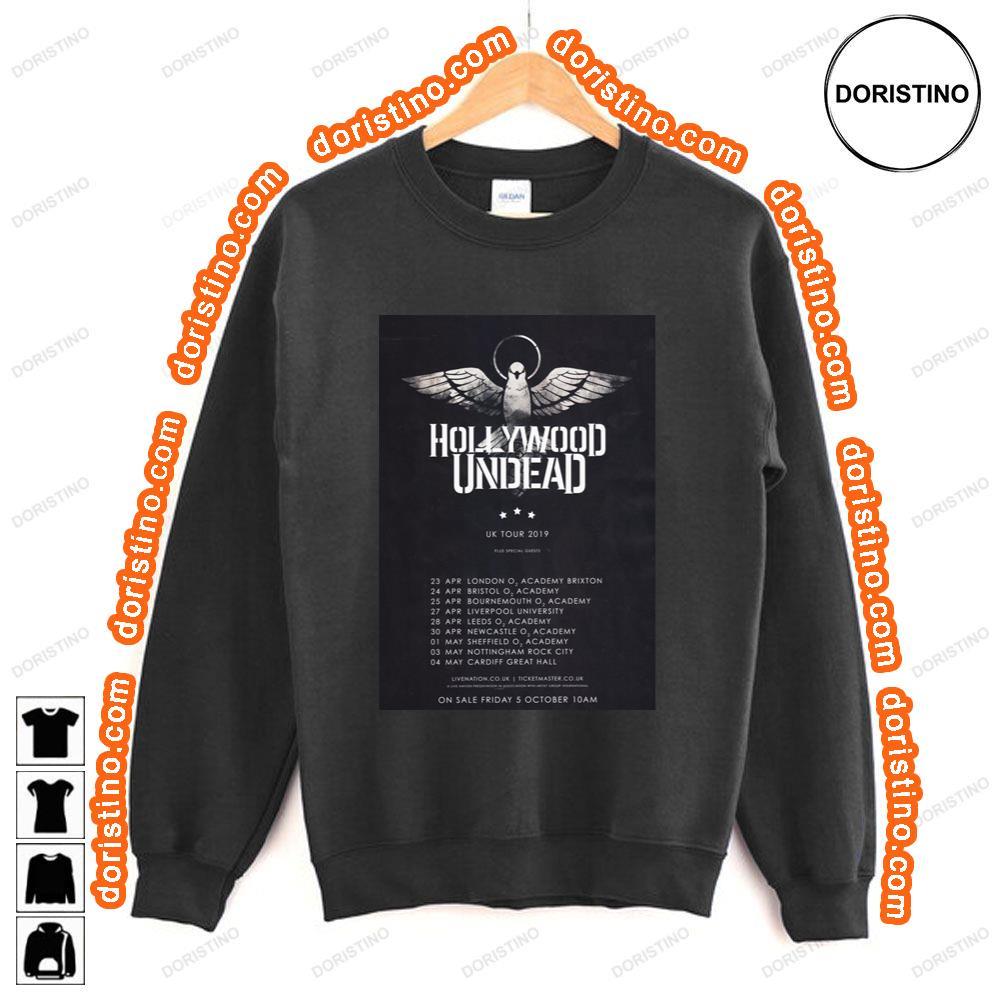 Hollywood Undead Five Uk 2019 Tour Shirt Hollywood Undead Five Uk 2019 Tour Shirt