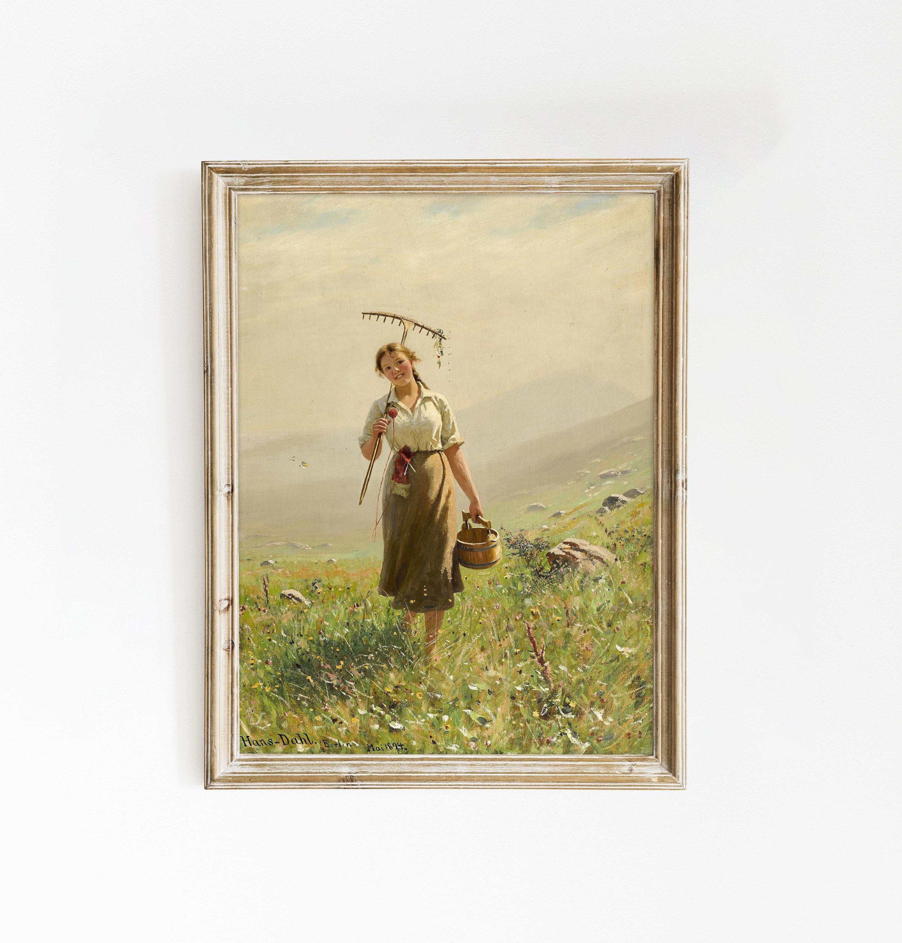 A Young Girl On The Field Trending Style Poster (No Frame) A Young Girl On The Field Trending Style Poster (No Frame)