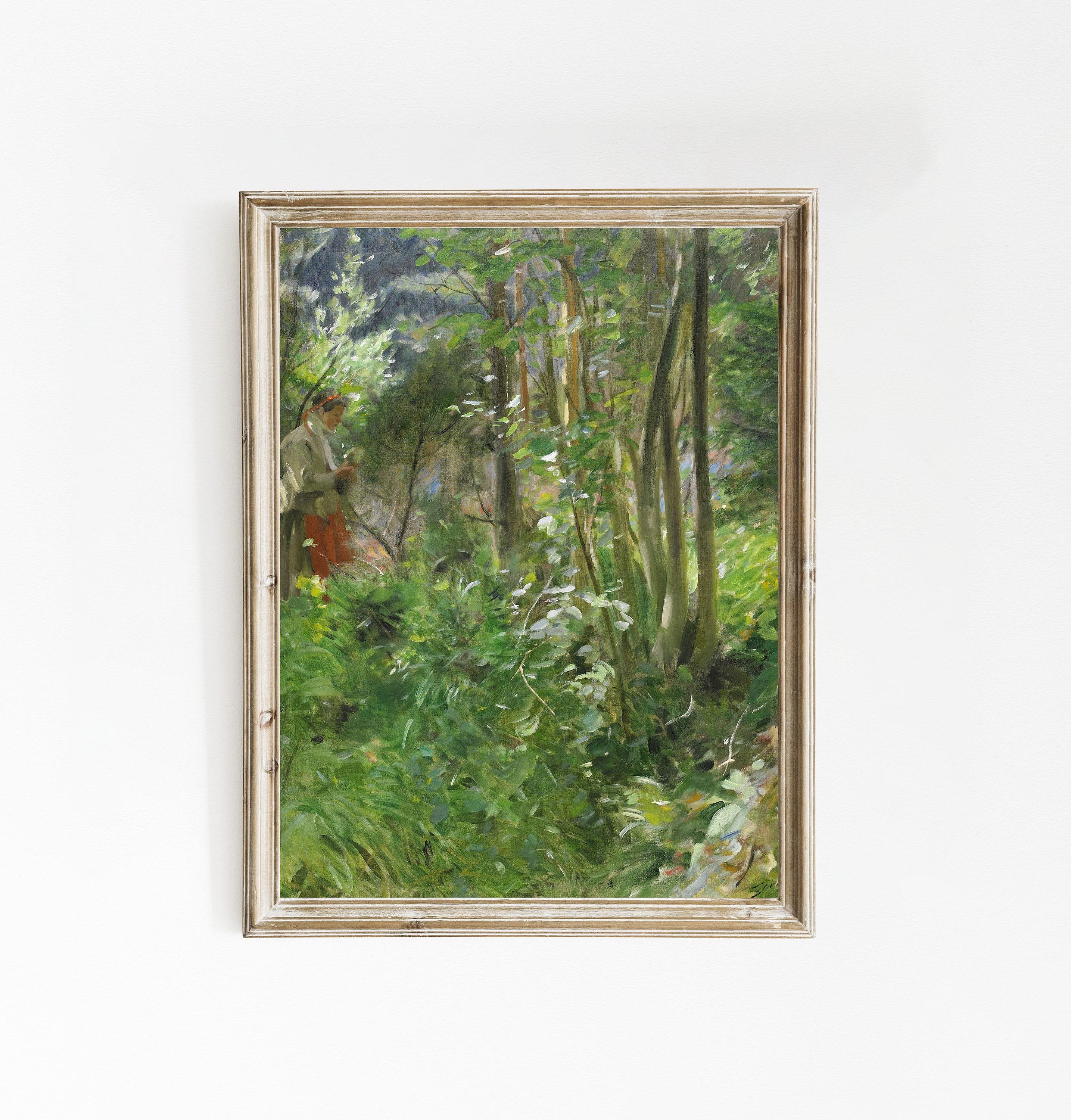 Anders Zorn Sun In The Forest 1907 Vintage Trending Style Poster (No Frame) Anders Zorn Sun In The Forest 1907 Vintage Trending Style Poster (No Frame)