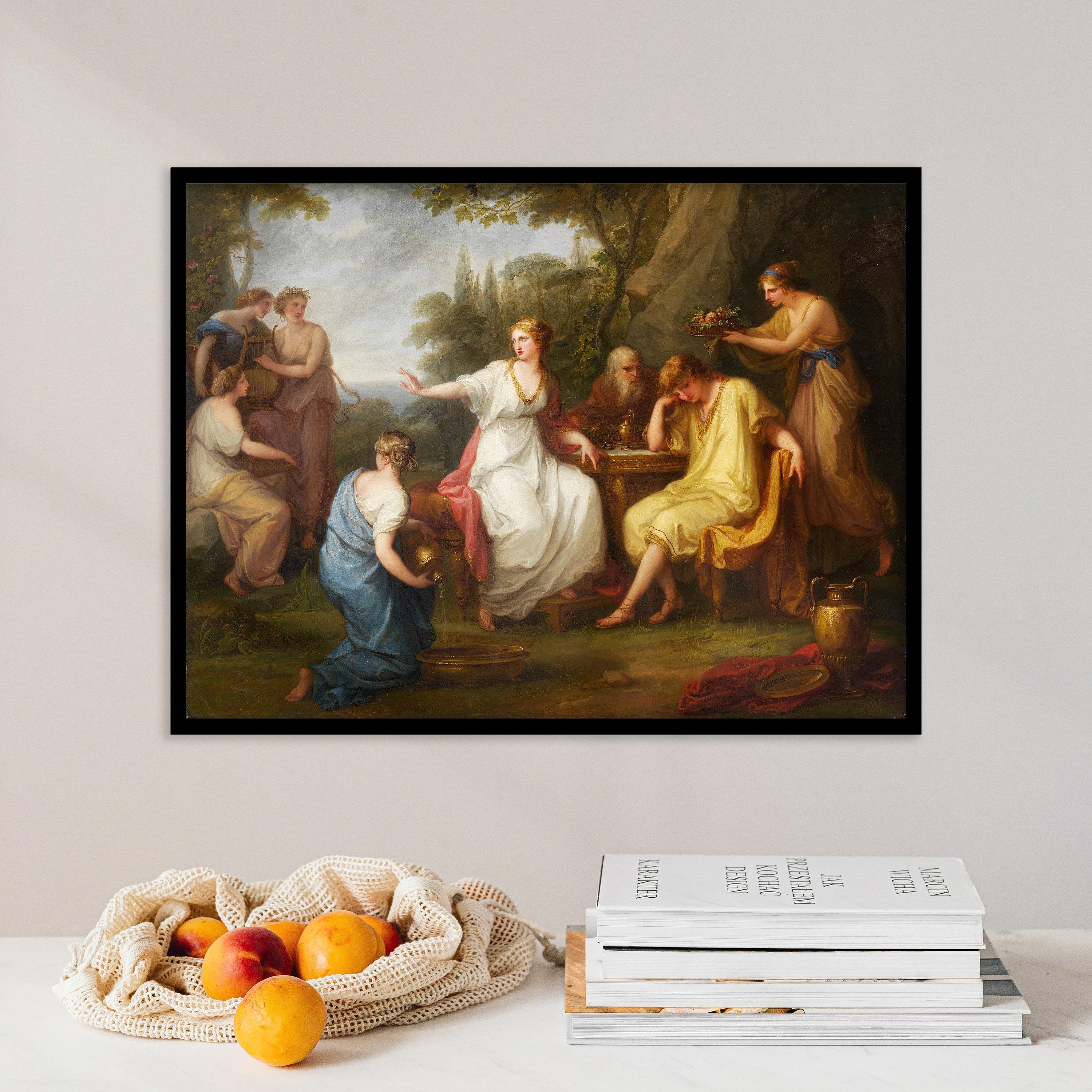 Angelica Kauffmann The Sorrow Of Telemachus 1783 Landscape Antique Trending Style Poster (No Frame) Angelica Kauffmann The Sorrow Of Telemachus 1783 Landscape Antique Trending Style Poster (No Frame)
