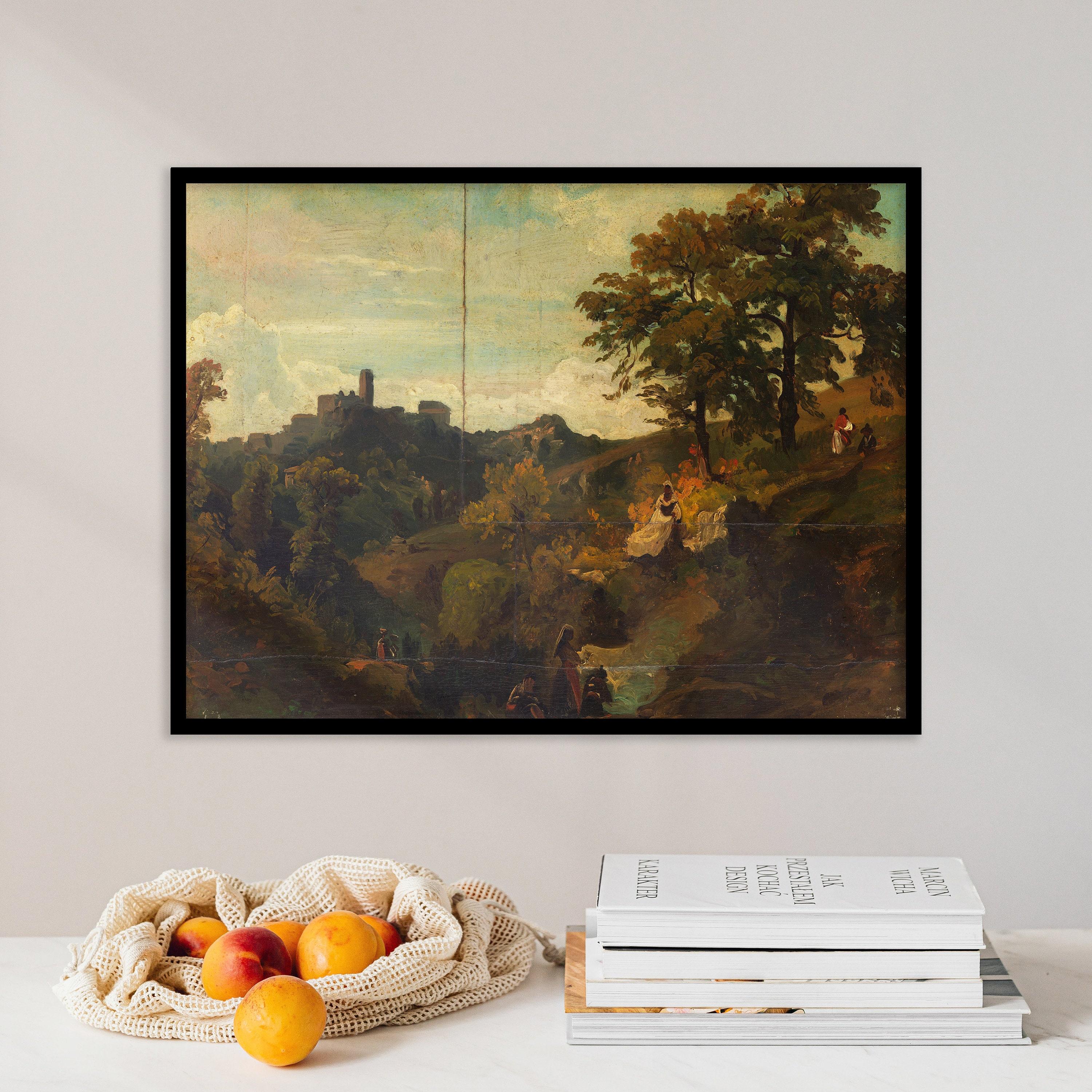 Arnold Bcklin Roman Landscape 1850 Trending Style Poster (No Frame) Arnold Bcklin Roman Landscape 1850 Trending Style Poster (No Frame)