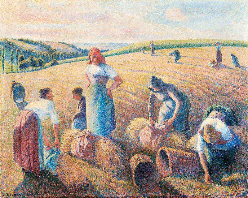 Camille Pissarro Hay Harvest Ragny Vintage Limited Edition Posters (No Frame) Camille Pissarro Hay Harvest Ragny Vintage Limited Edition Posters (No Frame)