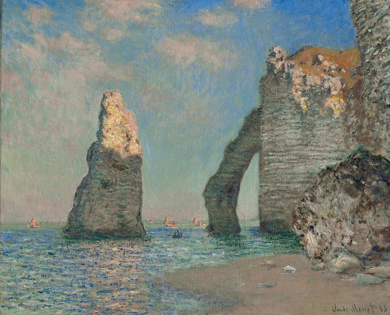 Claude Monet Cliffs The Cliffs At Etretat Impressionist Trending Style Poster (No Frame) Claude Monet Cliffs The Cliffs At Etretat Impressionist Trending Style Poster (No Frame)