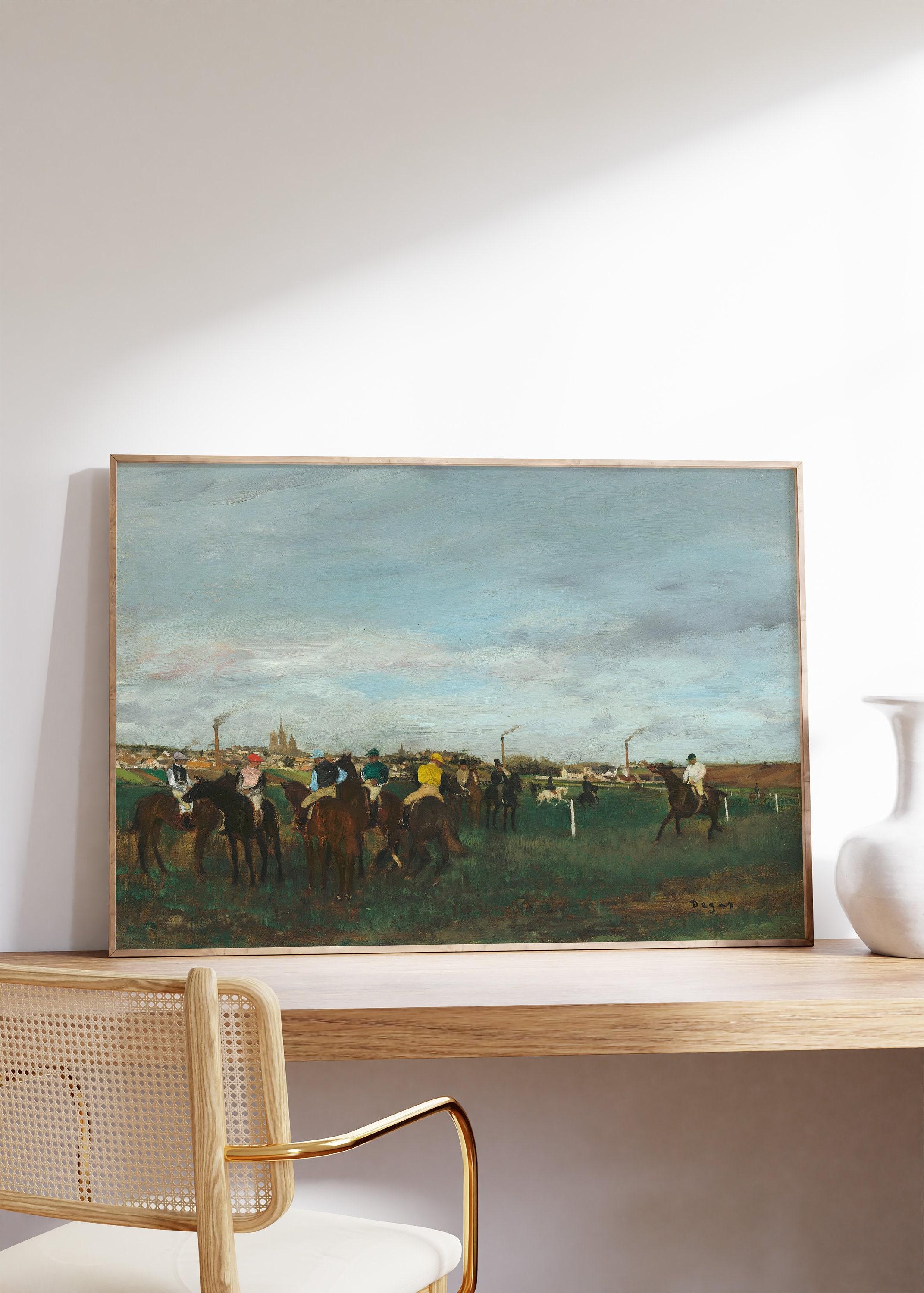 Edgar Degas The Races 1871 Vintage Horse Awesome Poster (No Frame) Edgar Degas The Races 1871 Vintage Horse Awesome Poster (No Frame)