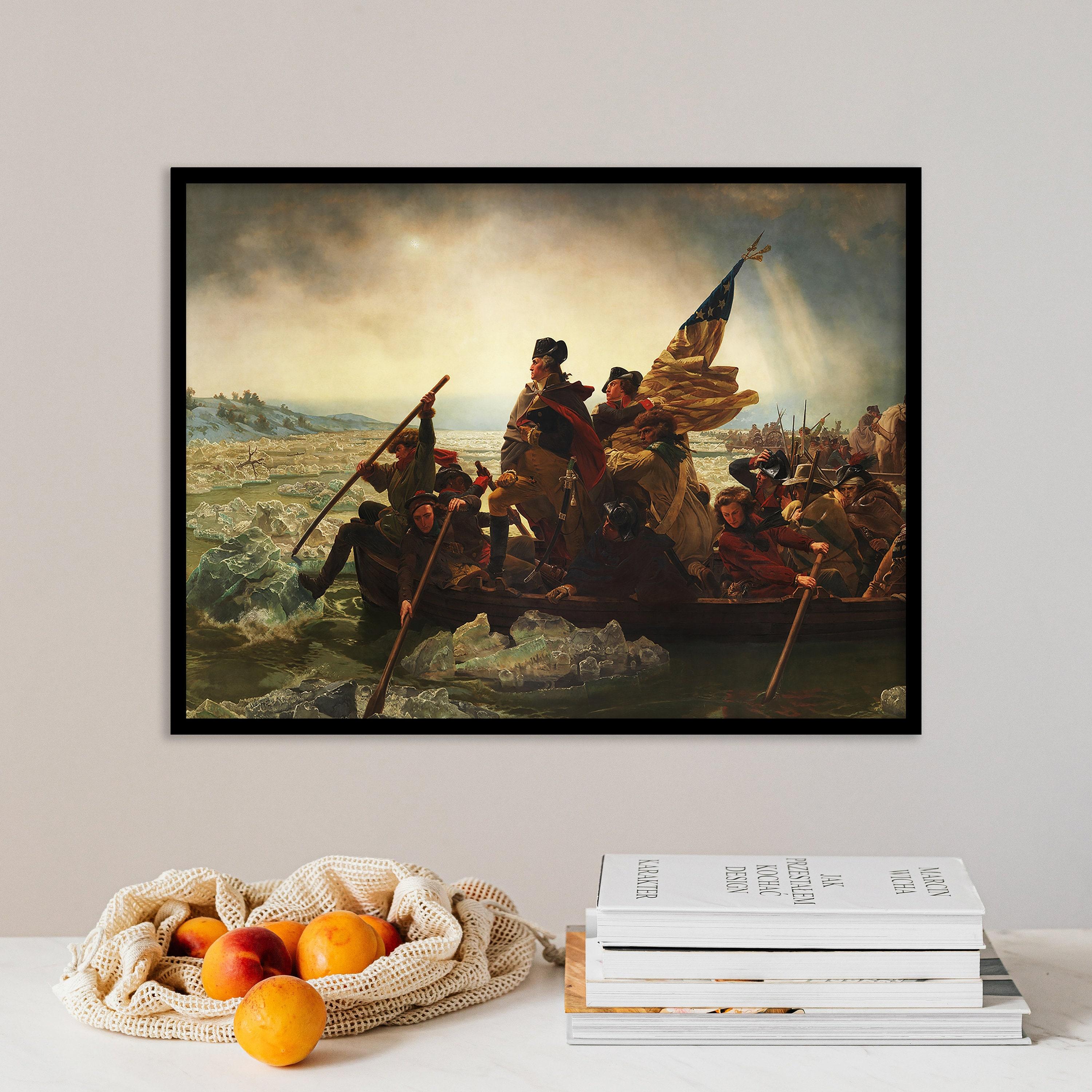 Emanuel Leutze Washington Crossing The Delaware 1851 Trending Style Poster (No Frame) Emanuel Leutze Washington Crossing The Delaware 1851 Trending Style Poster (No Frame)