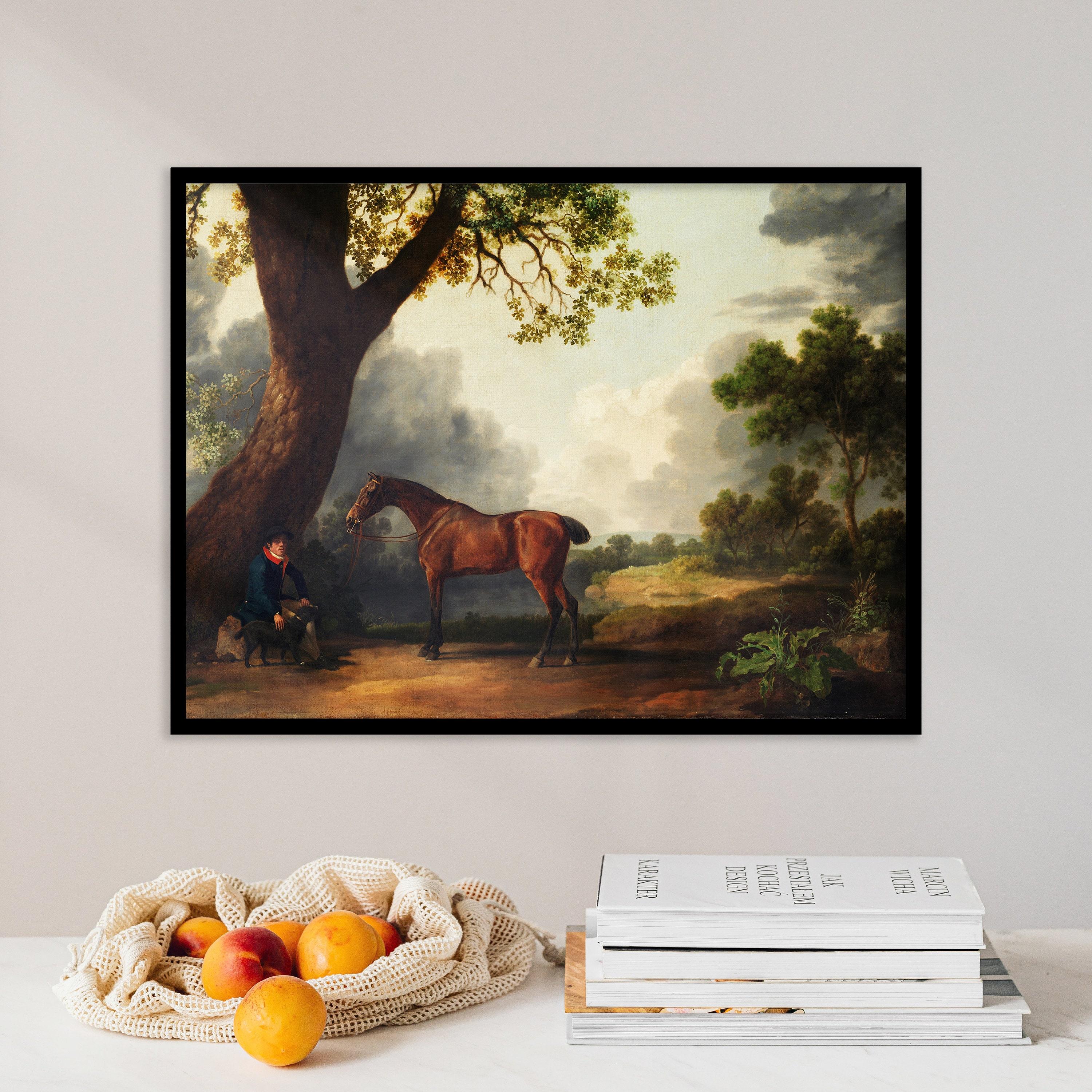 George Stubbs The Third Duke Of Dorsets Hunter With A Groom And A Dog 1768 Landscape Awesome Poster (No Frame) George Stubbs The Third Duke Of Dorsets Hunter With A Groom And A Dog 1768 Landscape Awesome Poster (No Frame)