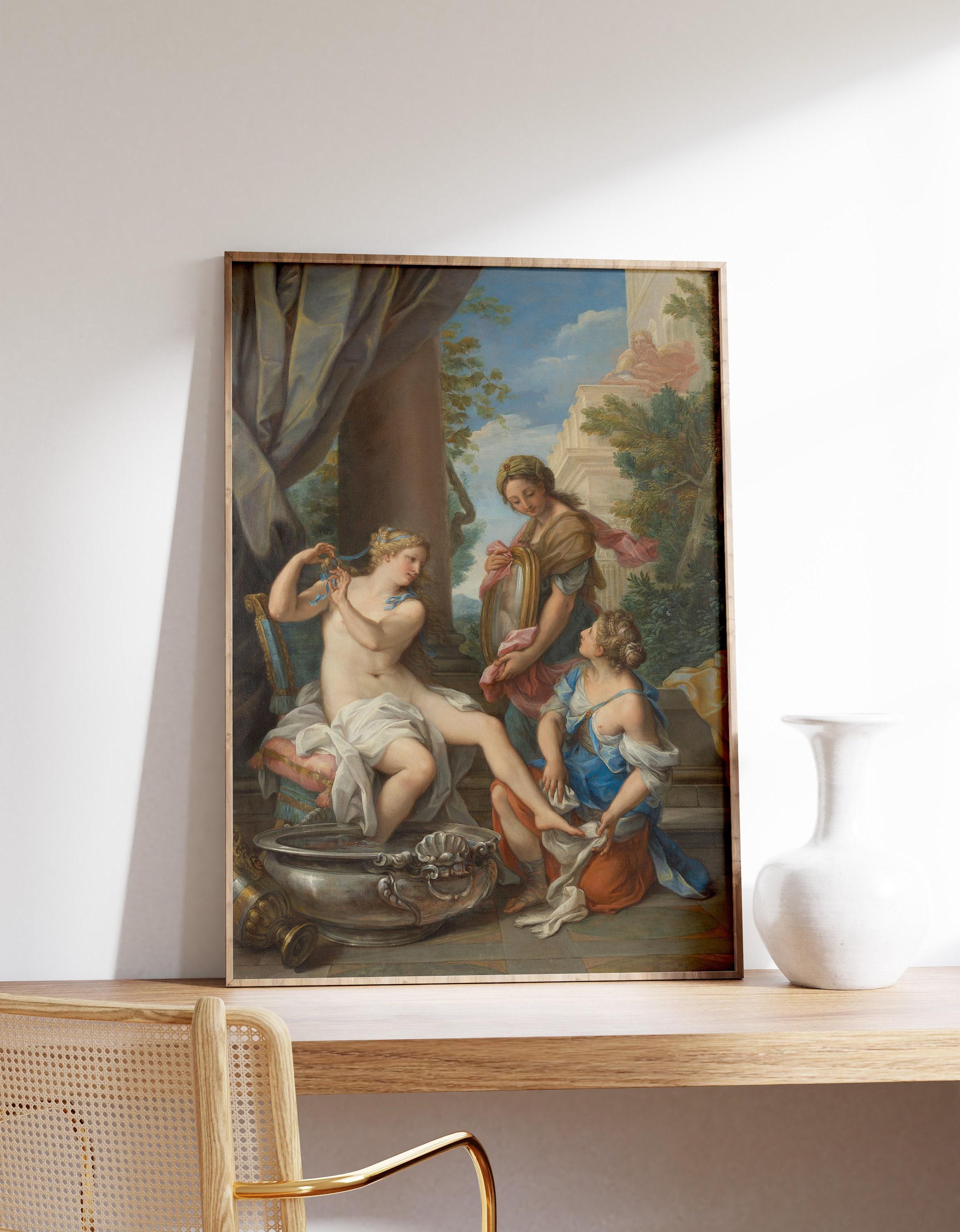 Giuseppe Bartolomeo Chiari Bathsheba At Her Bath 1700 Vintage Trending Style Poster (No Frame) Giuseppe Bartolomeo Chiari Bathsheba At Her Bath 1700 Vintage Trending Style Poster (No Frame)