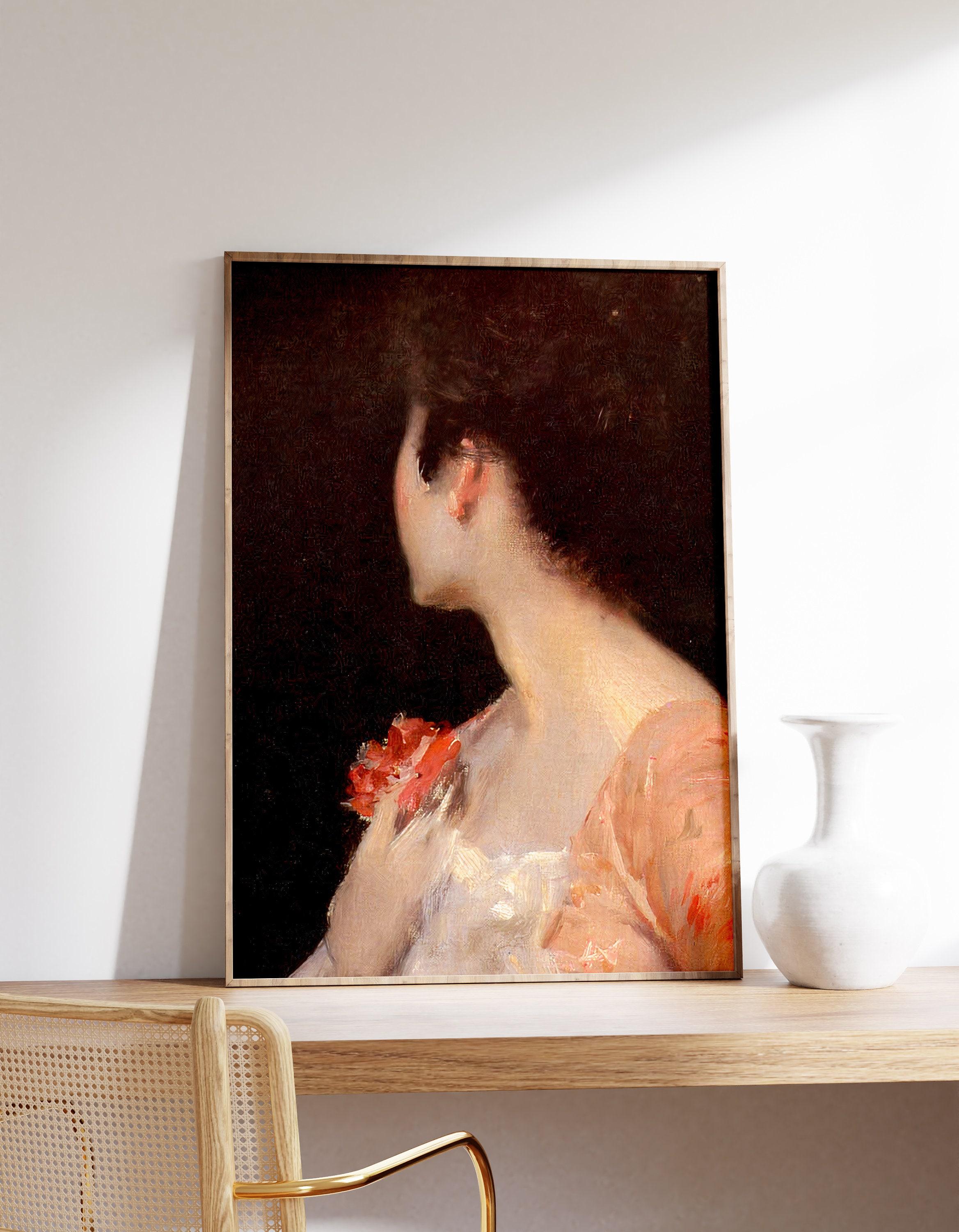 Portrait Of A Lady William Merritt Chase Dark Academia Art Flower Trending Style Poster (No Frame) Portrait Of A Lady William Merritt Chase Dark Academia Art Flower Trending Style Poster (No Frame)