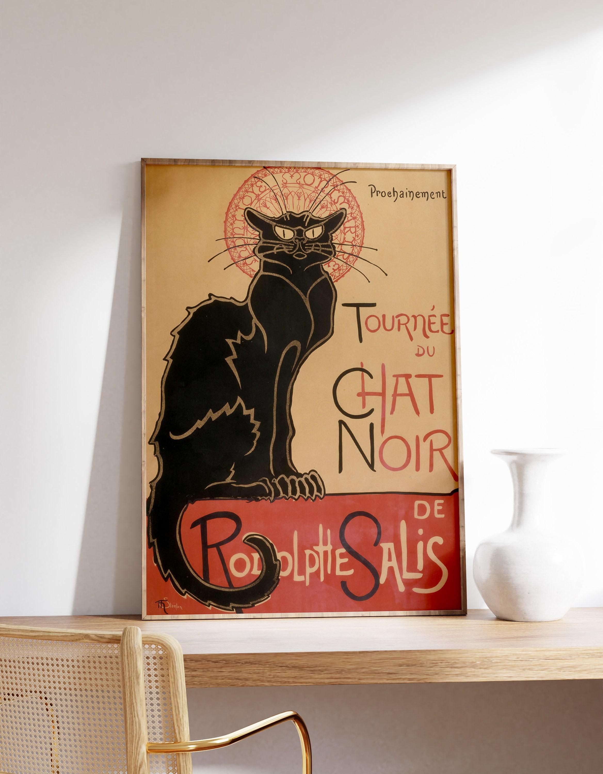 Thophile Steinlen Chat Noir Black Cat Awesome Poster (No Frame) Thophile Steinlen Chat Noir Black Cat Awesome Poster (No Frame)