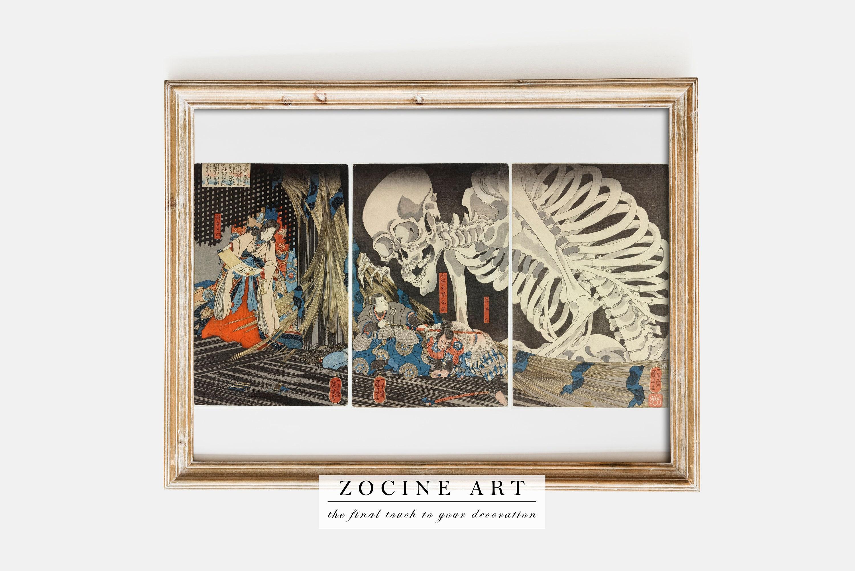 Utagawa Kuniyoshi Takiyasha The Witch And The Skeleton Spectre 18th Century Trending Style Poster (No Frame) Utagawa Kuniyoshi Takiyasha The Witch And The Skeleton Spectre 18th Century Trending Style Poster (No Frame)