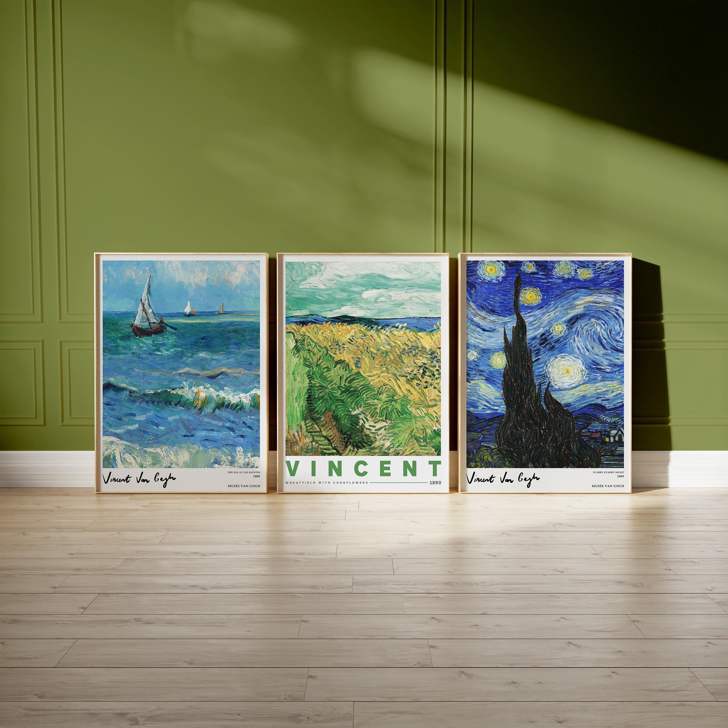 Van Gogh Set Of 3 4 Trending Style Poster (No Frame) Van Gogh Set Of 3 4 Trending Style Poster (No Frame)