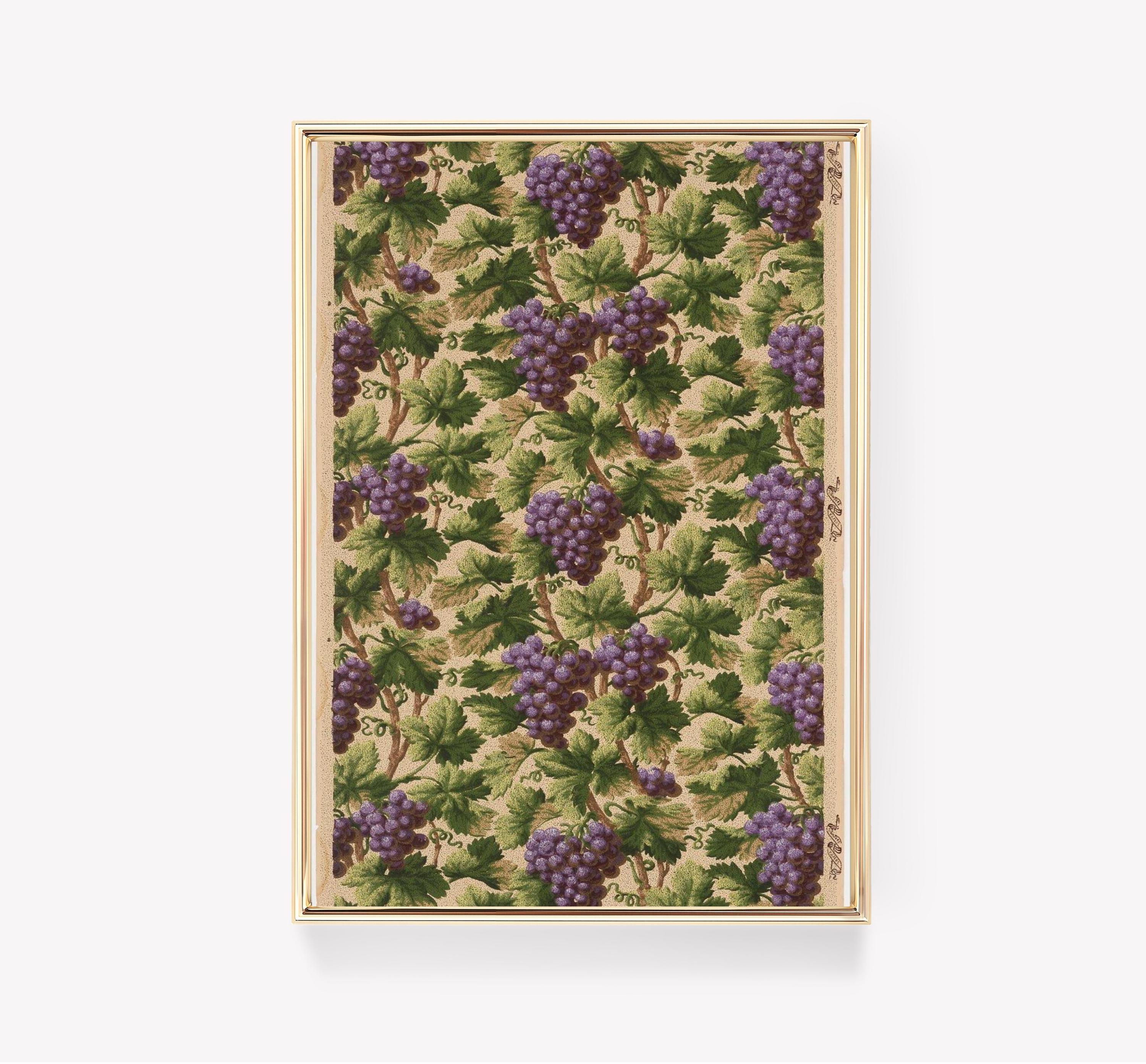 Vintage Grapevine Pattern Textile Awesome Poster (No Frame) Vintage Grapevine Pattern Textile Awesome Poster (No Frame)