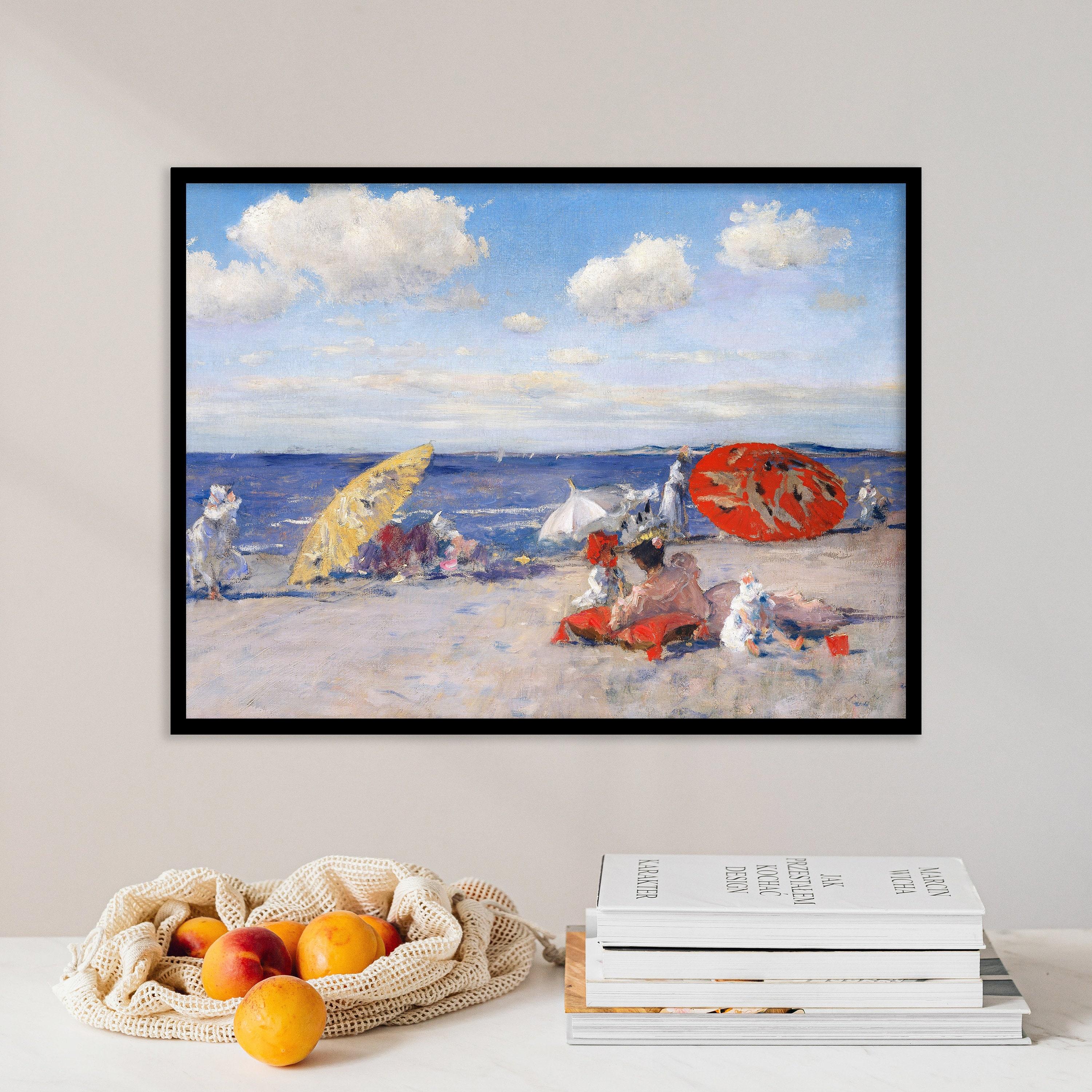 William Merritt Chase At The Seaside 1892 Light Academia Vintage Pastel Awesome Poster (No Frame) William Merritt Chase At The Seaside 1892 Light Academia Vintage Pastel Awesome Poster (No Frame)